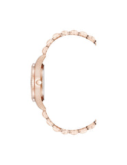 Butterfly Dial Leather Strap Watch in Rose Gold-Tone - Anne Klein