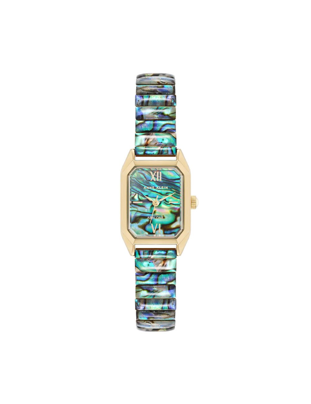 Shell Accented Expansion Band Watch - Anne Klein Abalone/Gold-Tone