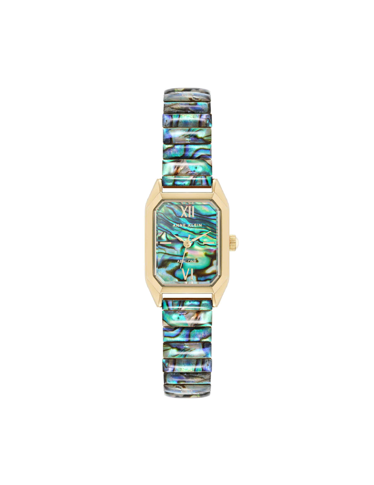 Shell Accented Expansion Band Watch - Anne Klein Abalone/Gold-Tone