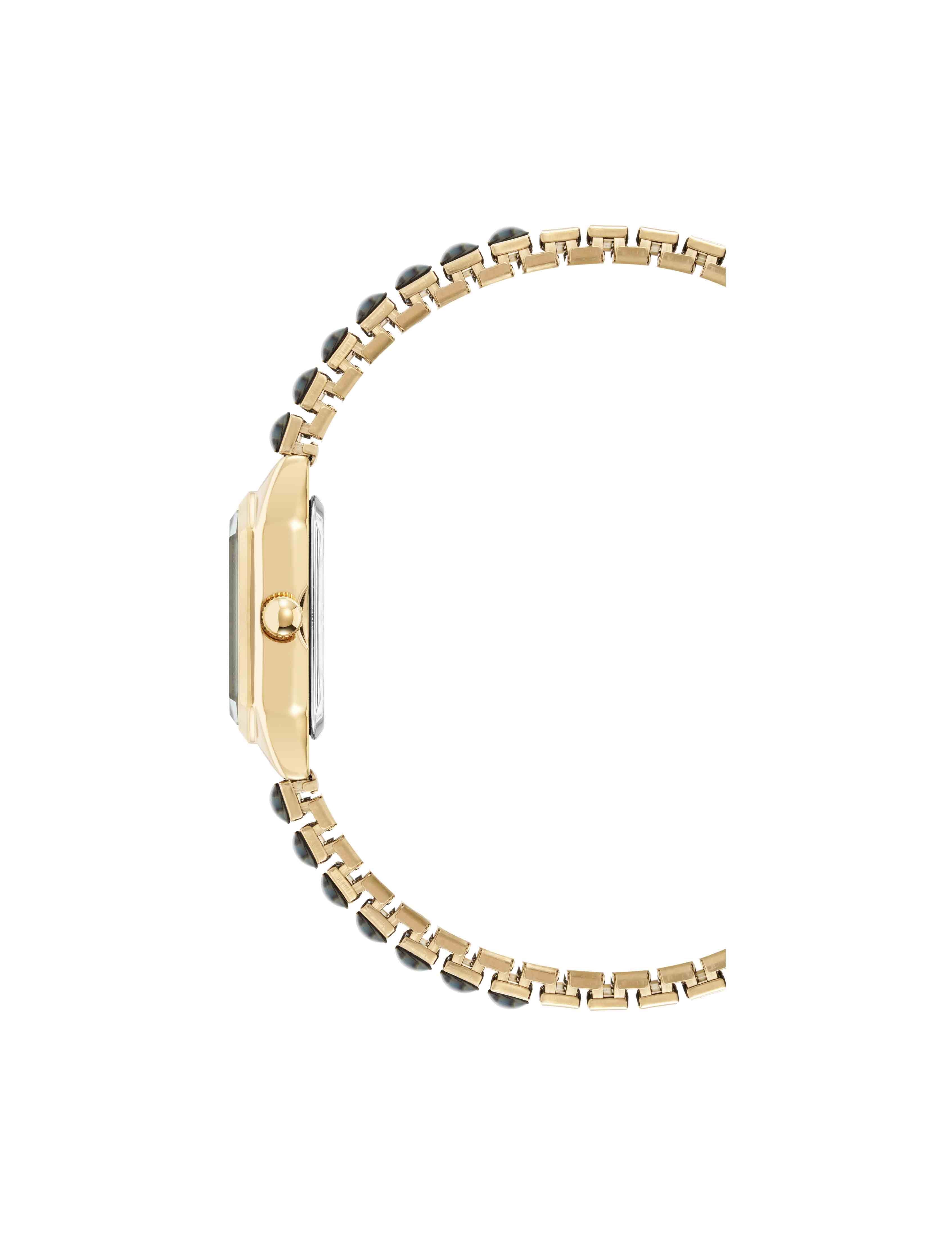 Shell Accented Expansion Band Watch - Anne Klein Abalone/Gold-Tone