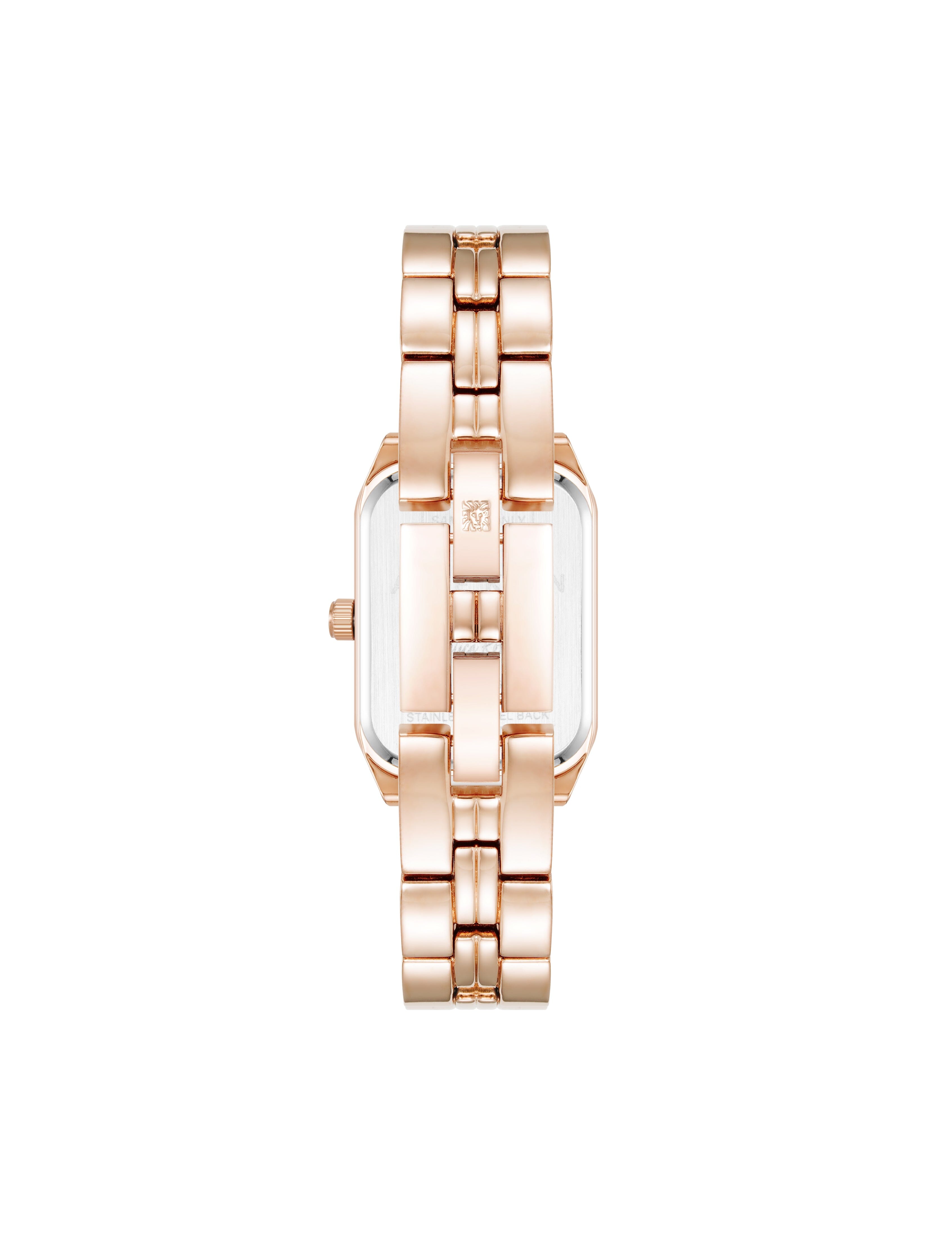 Butterfly Dial Leather Strap Watch in Rose Gold-Tone - Anne Klein Rose Gold-Tone