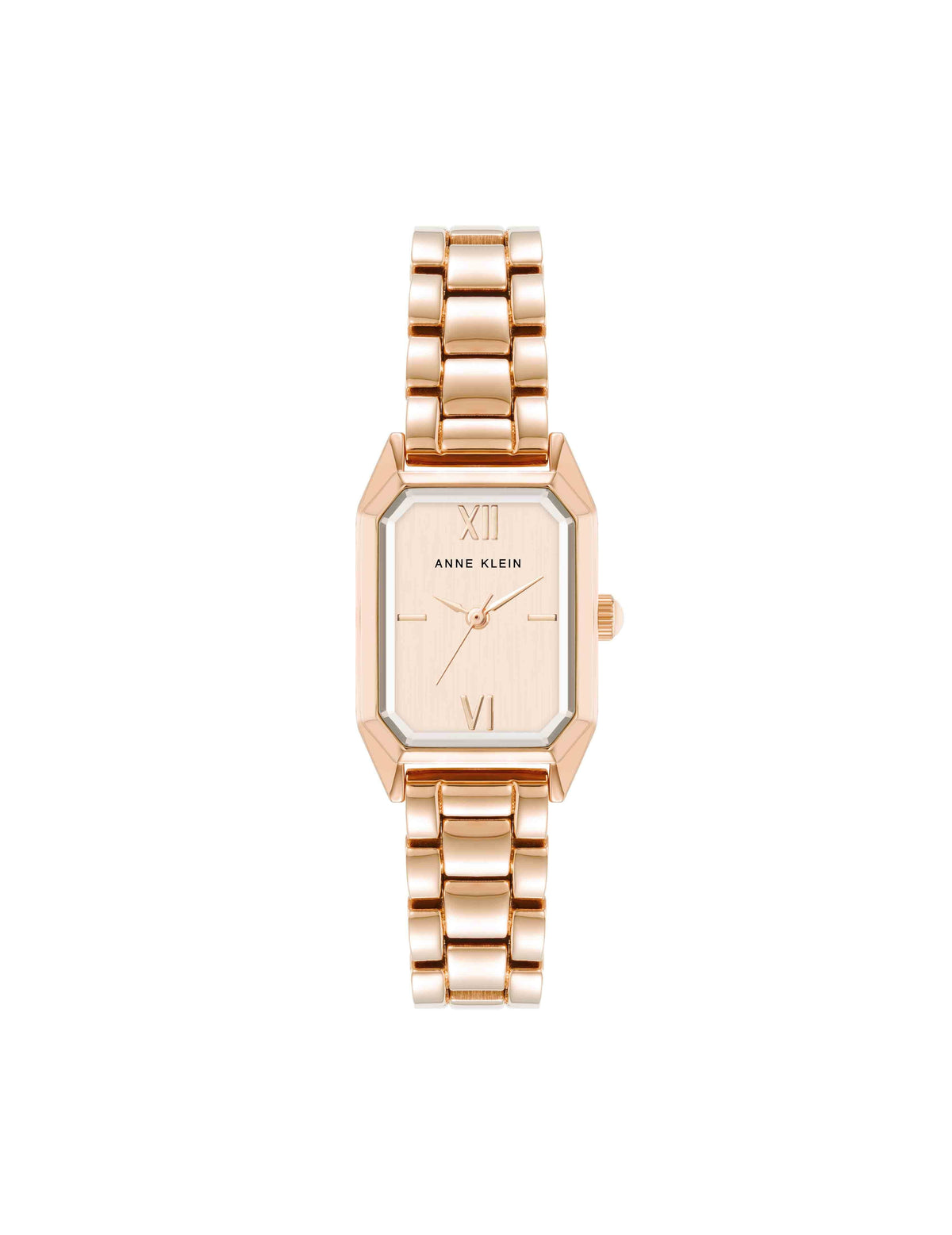 Petite Octagonal Bracelet Watch in Rose Gold - Anne Klein Rose-Tone