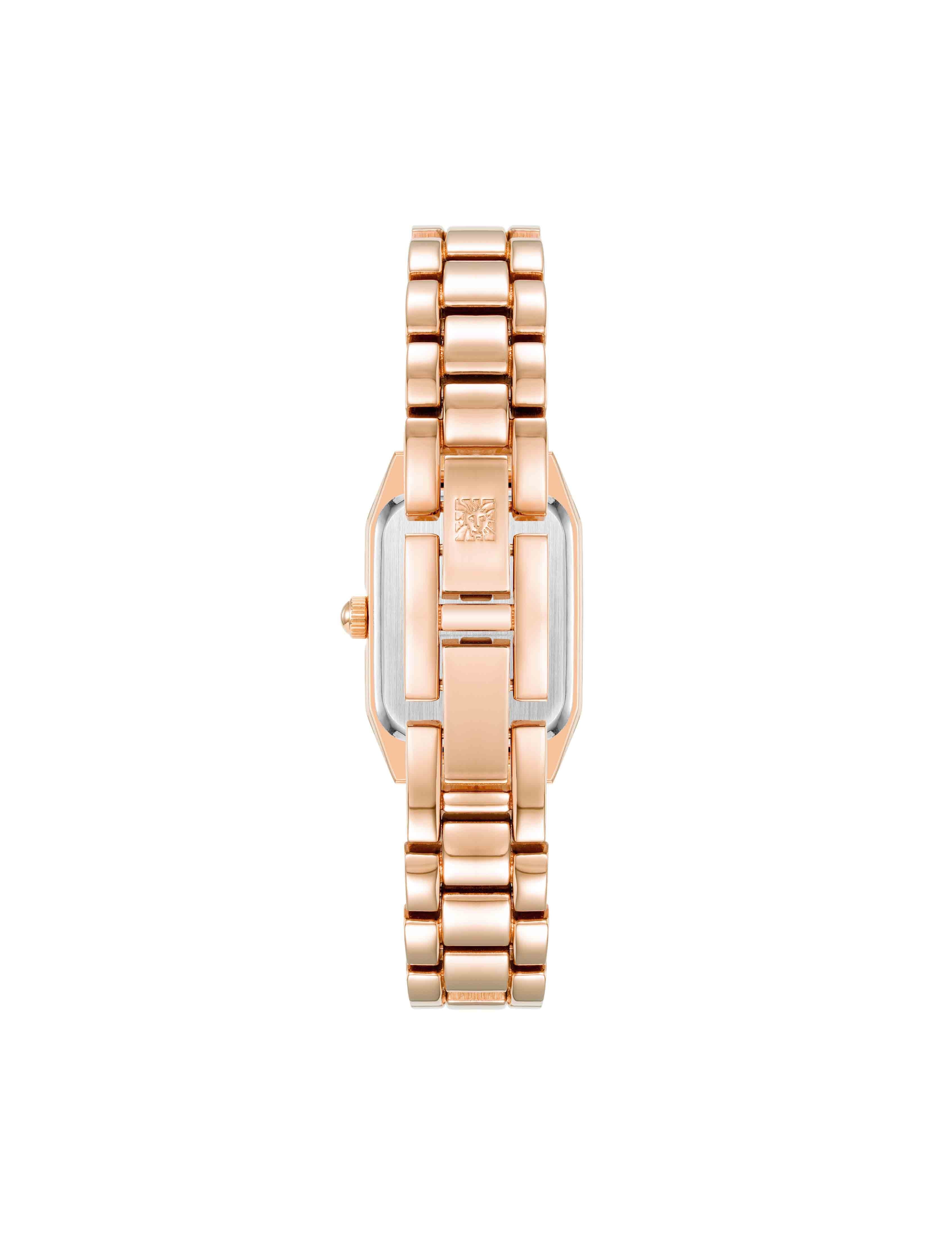 Petite Octagonal Bracelet Watch in Rose Gold - Anne Klein Rose-Tone