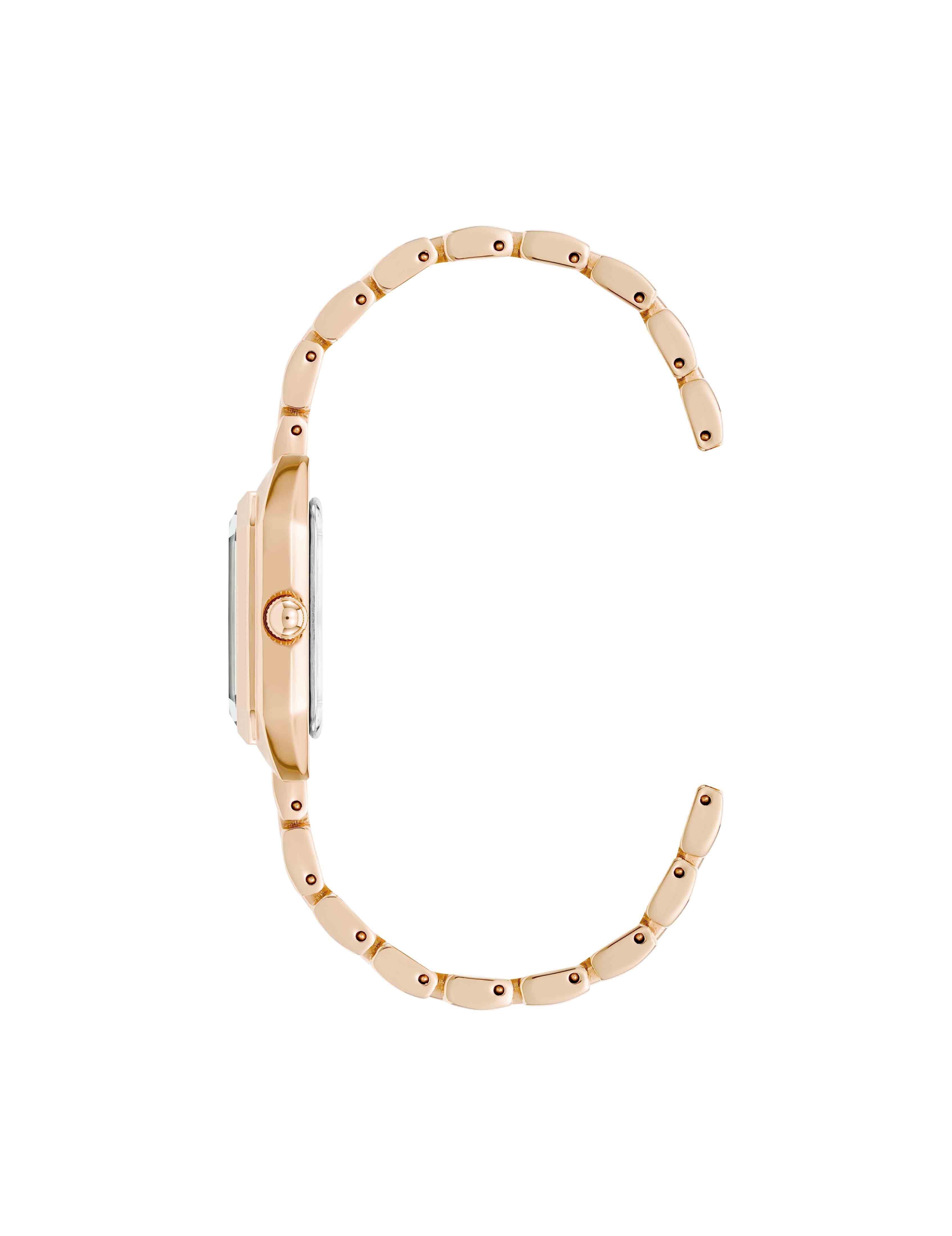 Petite Octagonal Bracelet Watch in Rose Gold - Anne Klein Rose-Tone