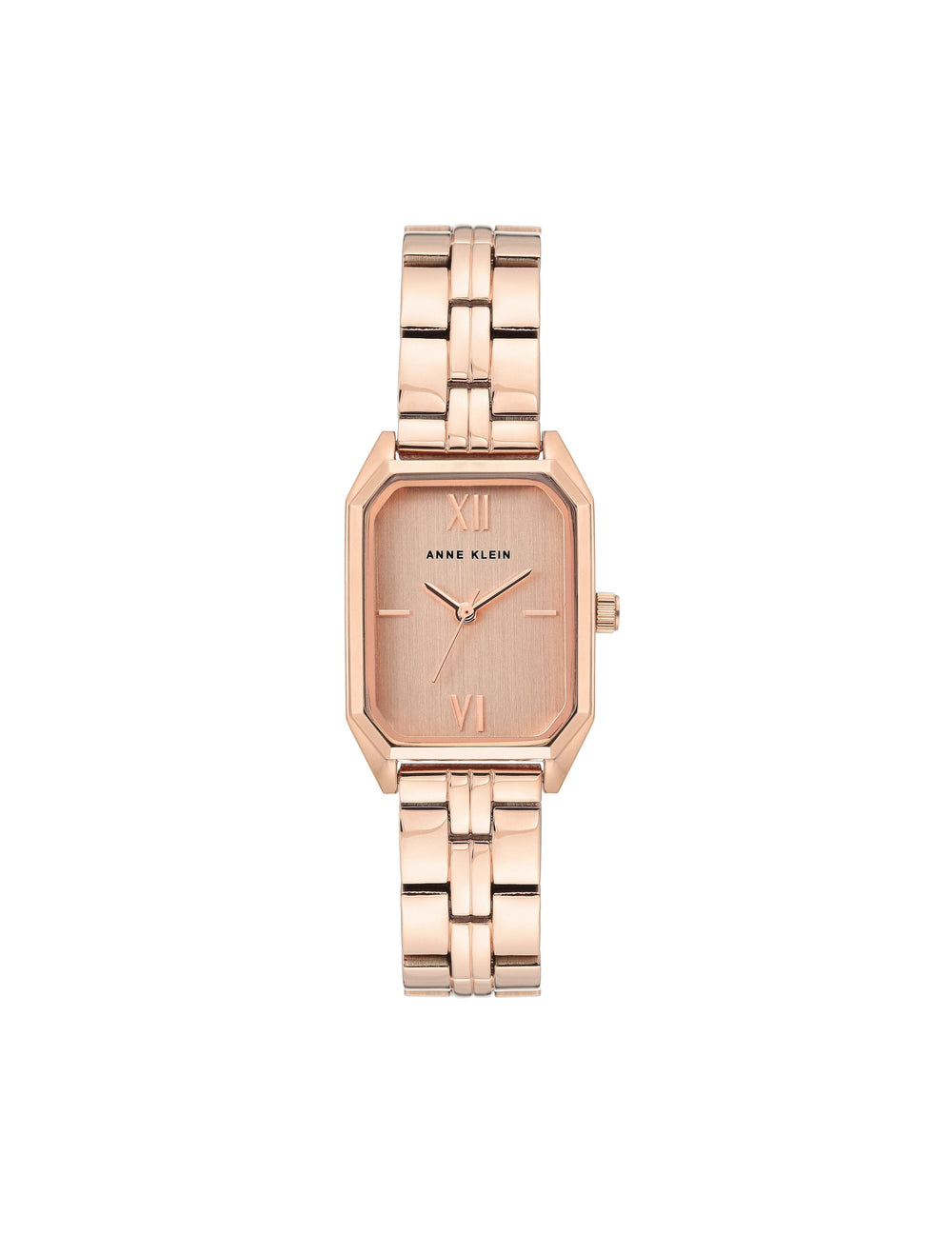 Octagonal Metal Bracelet Watch in Rose Gold - Anne Klein Rose-Tone