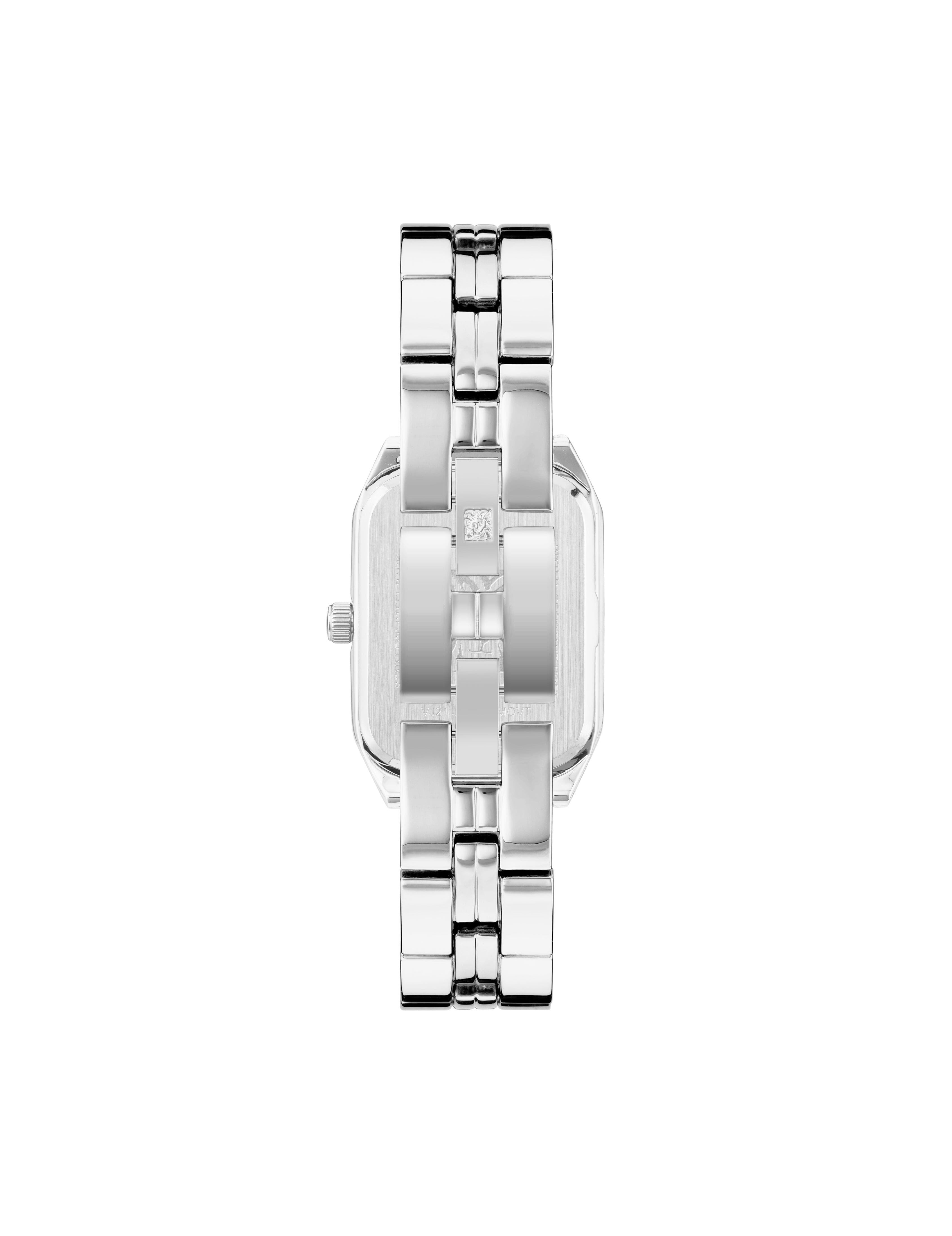 Octagonal Metal Bracelet Watch - Anne Klein Mother-of-pearl/Silver