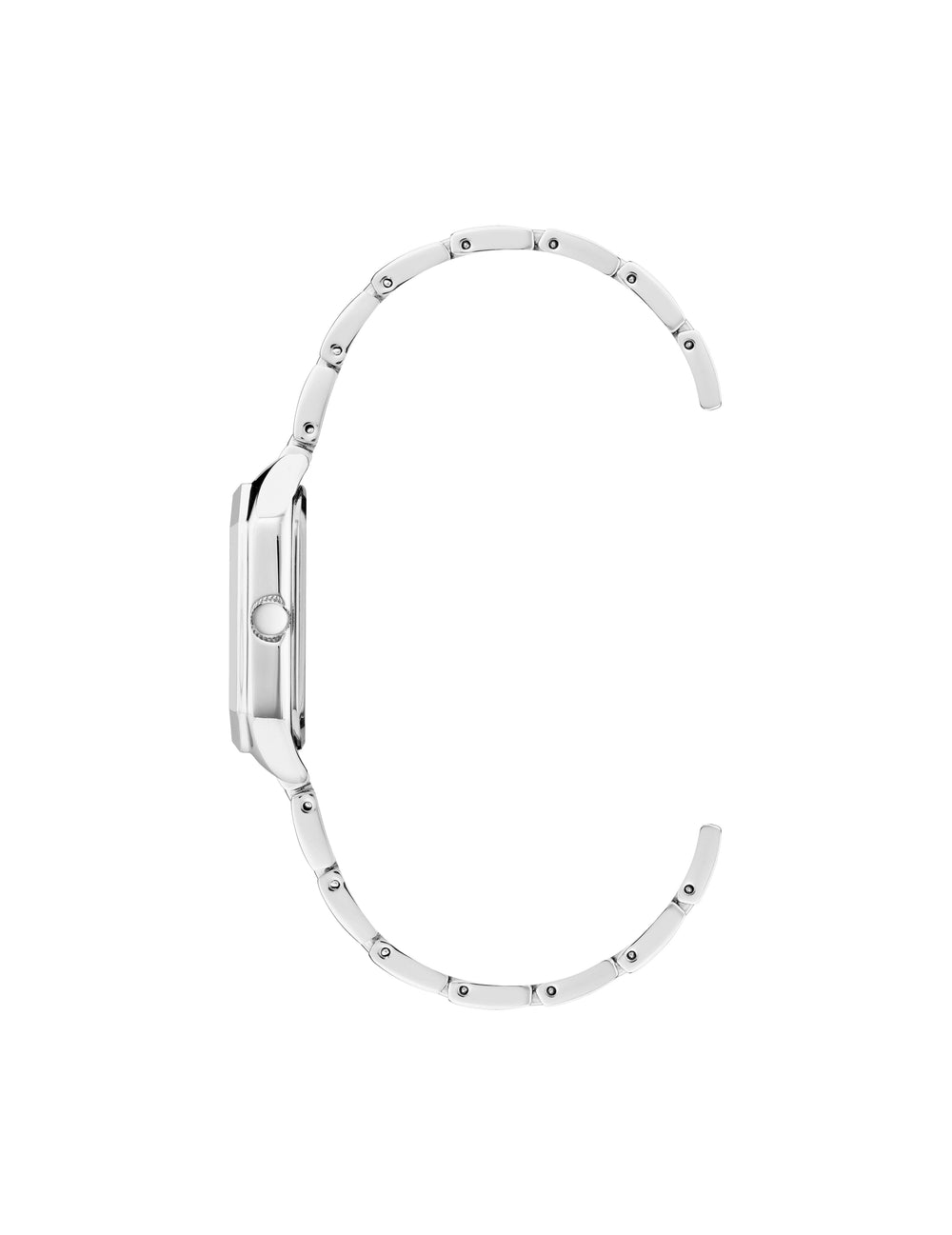 Octagonal Metal Bracelet Watch - Anne Klein Mother-of-pearl/Silver