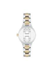 Shell Pattern Link Bracelet Watch - Anne Klein Two-Tone