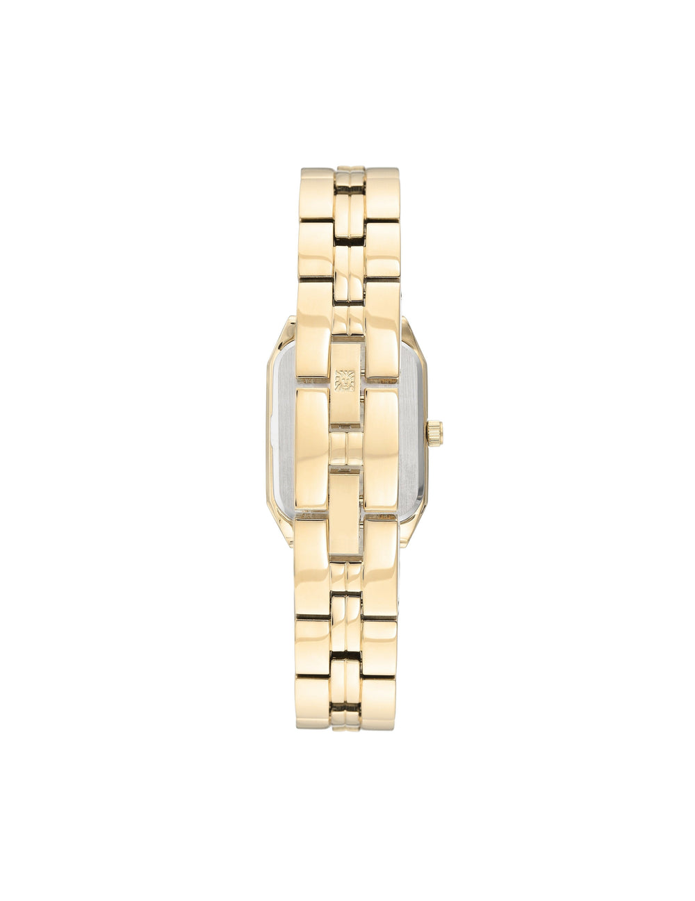 Octagonal Metal Bracelet Watch in Gold-Tone - Anne Klein Black&Gold-Tone