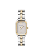 Octagonal Metal Bracelet Watch - Anne Klein Silver&Gold