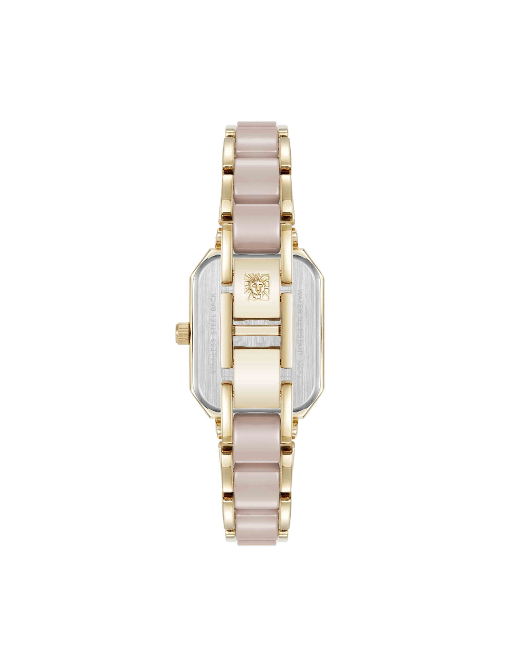 Octagonal Shaped Ceramic Bracelet Watch - Anne Klein Tan/Gold-Tone