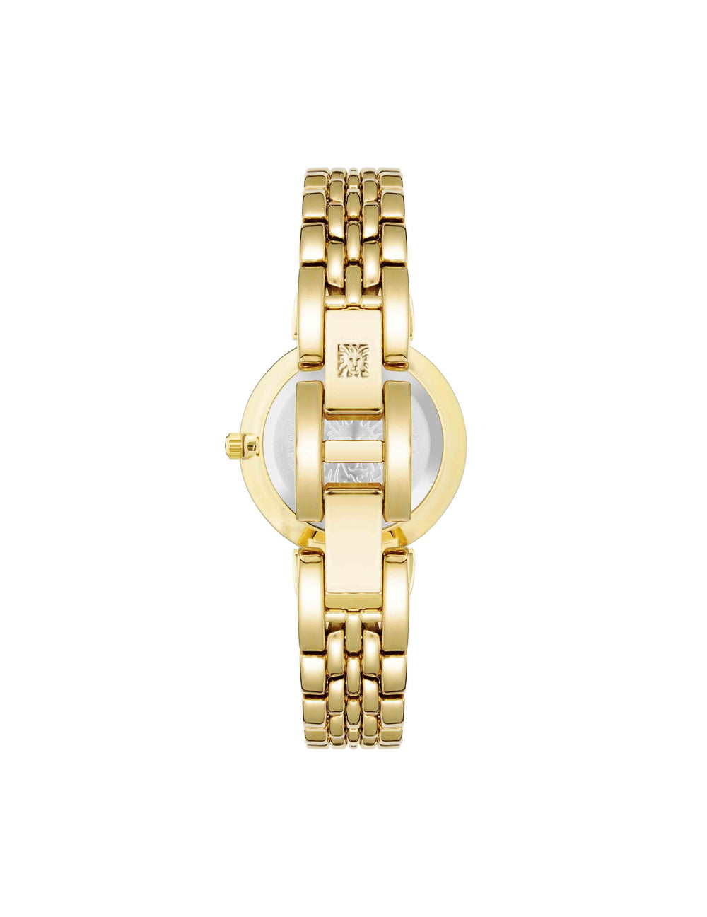 Roman Numeral Dial Watch in Gold & Burgundy - Anne Klein Red/Gold-Tone