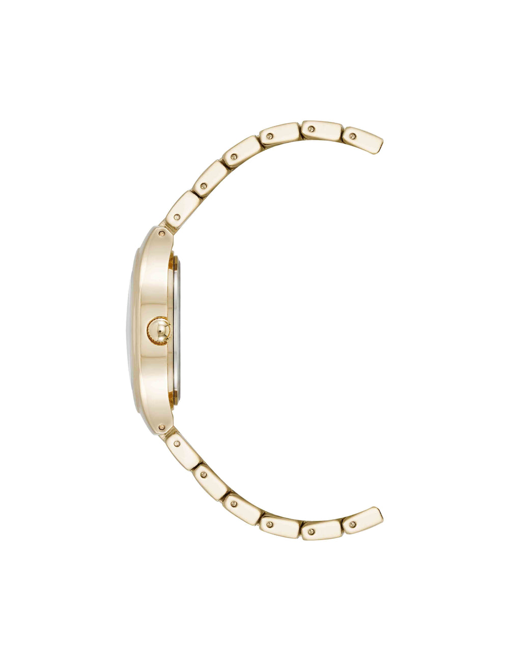 Cushion Case Metal Bracelet Watch - Anne Klein Black/Gold-Tone