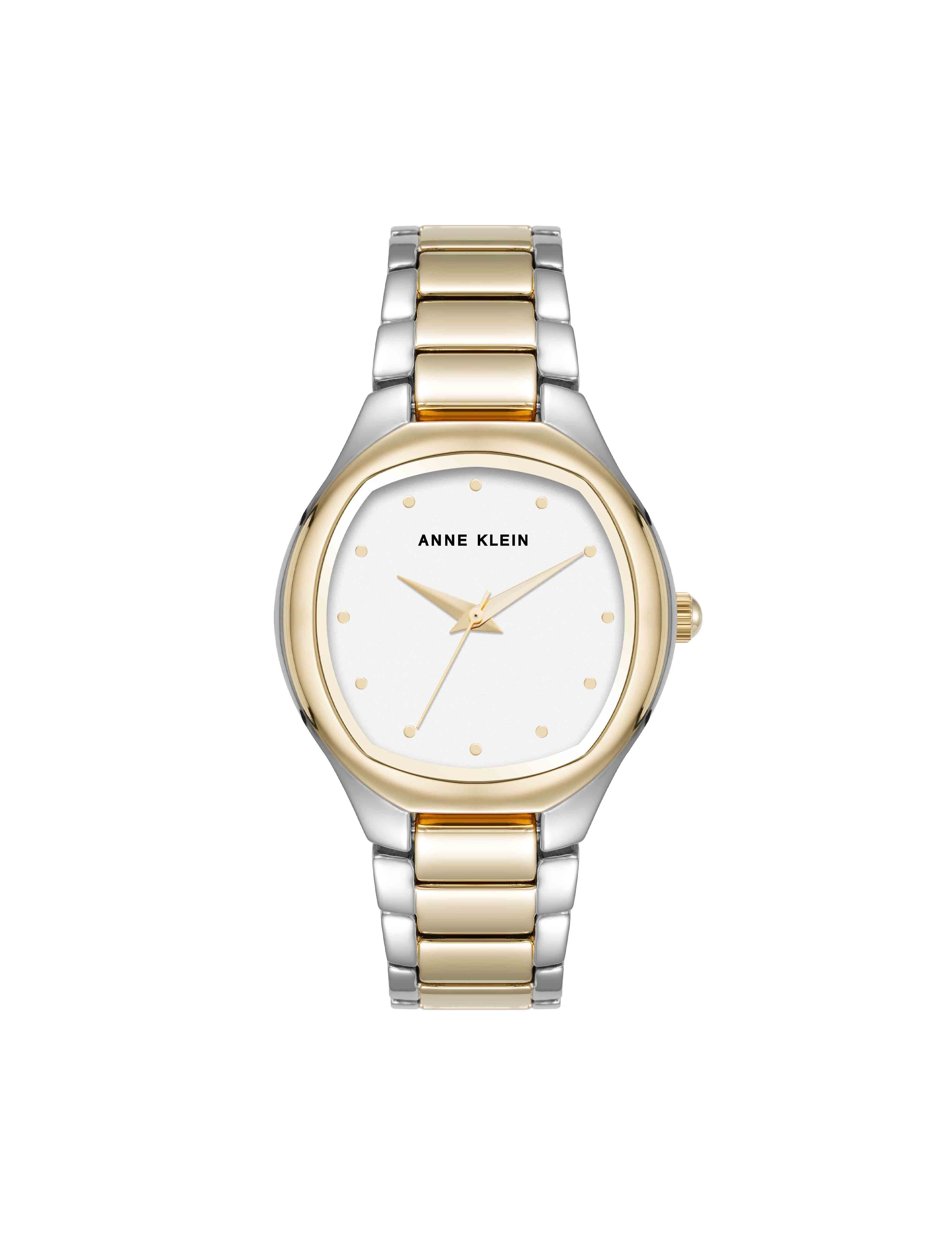 Cushion Case Metal Bracelet Watch - Anne Klein Two-Tone