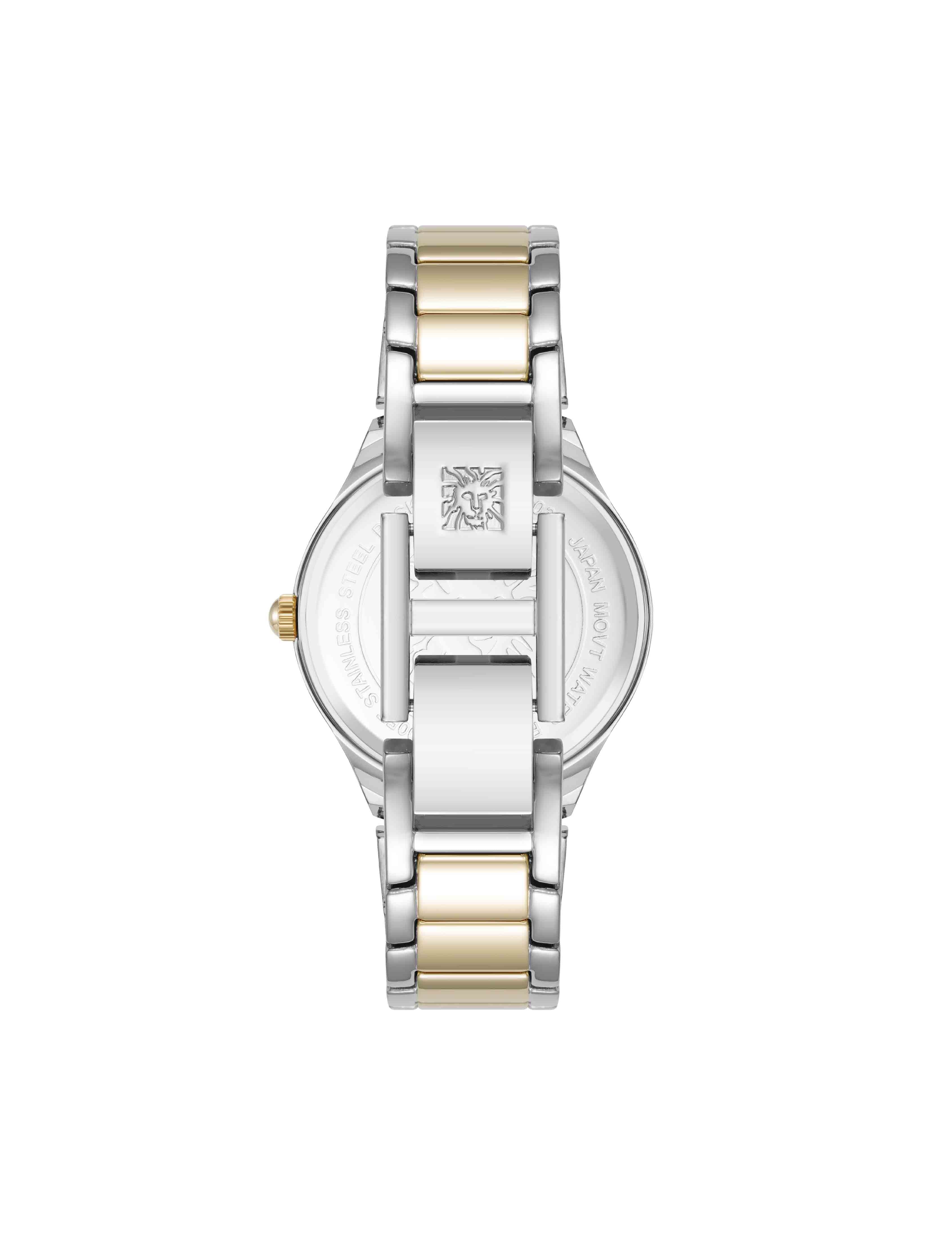 Cushion Case Metal Bracelet Watch - Anne Klein Two-Tone