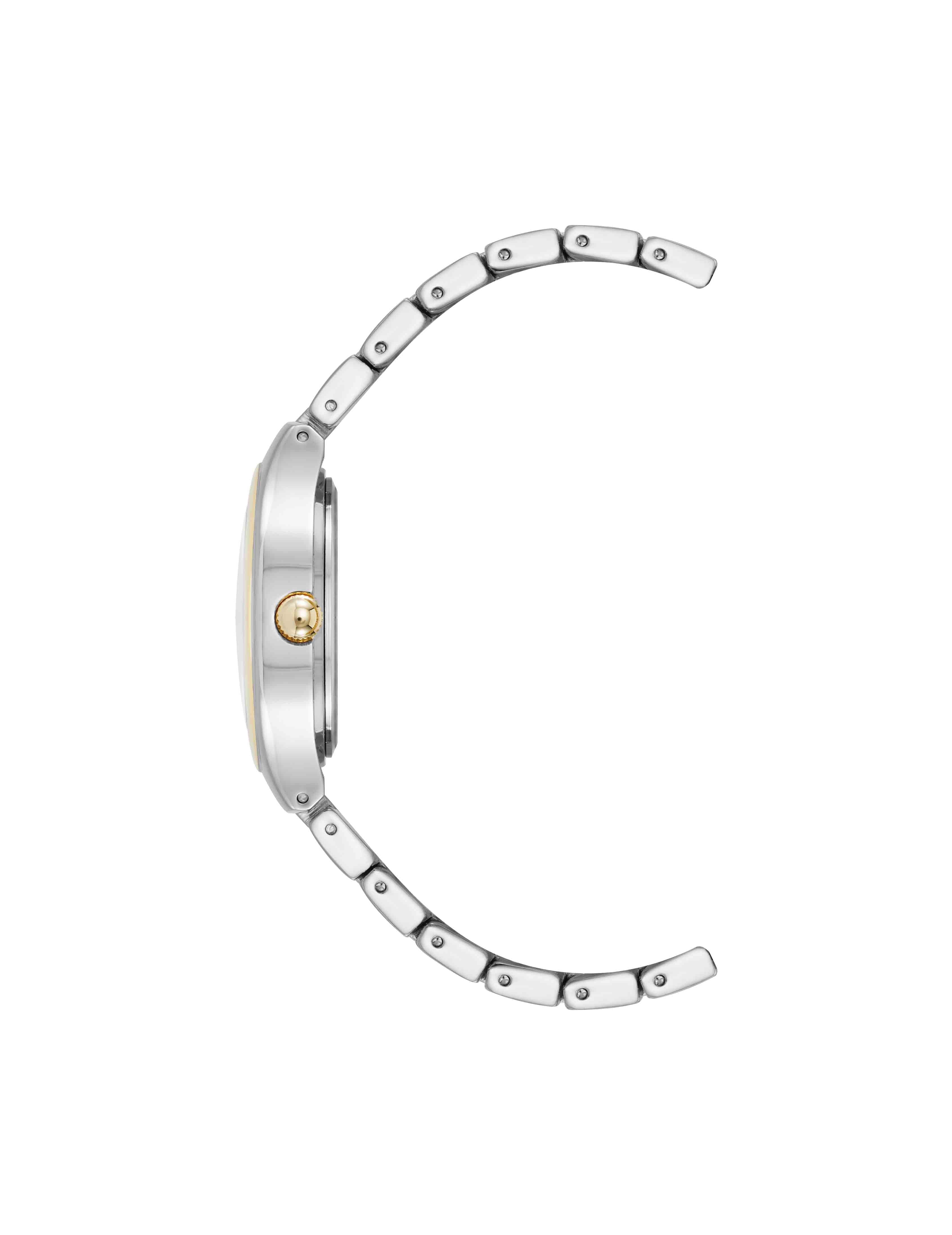 Cushion Case Metal Bracelet Watch - Anne Klein Two-Tone