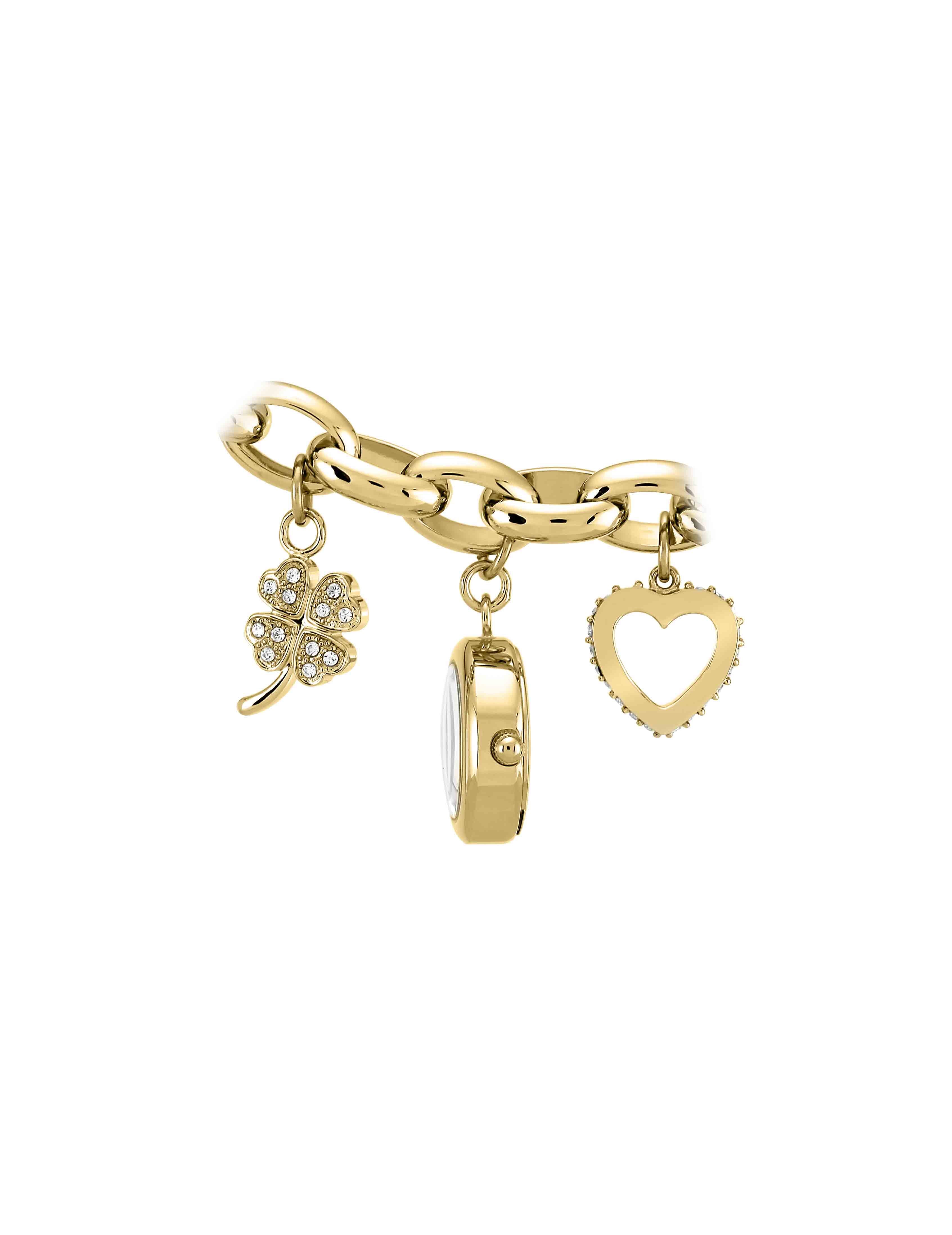 Crystal Charm Bracelet Watch in Gold-Tone - Anne Klein