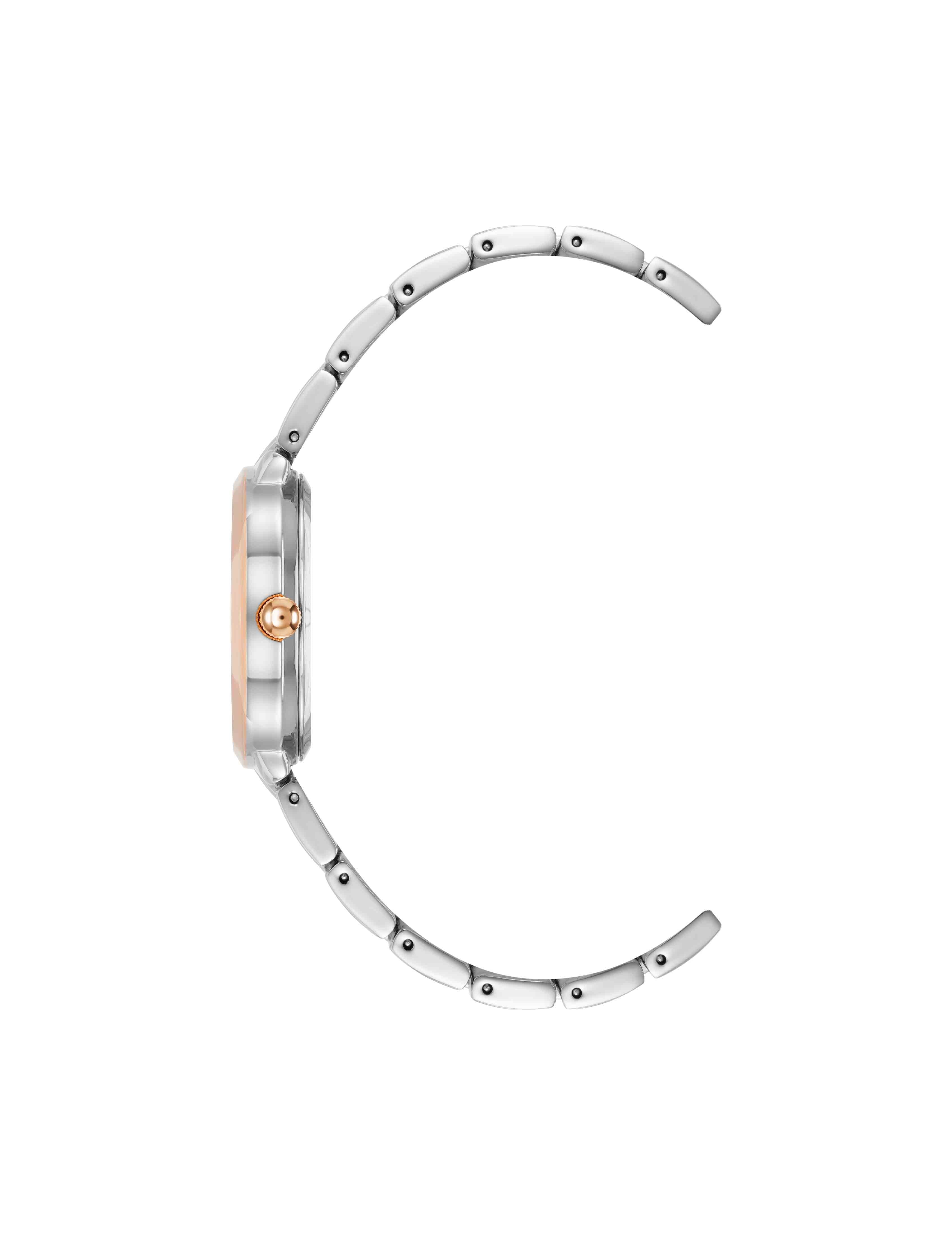Minimalist Oval Case Watch - Anne Klein Silver-Tone/Rose-Tone