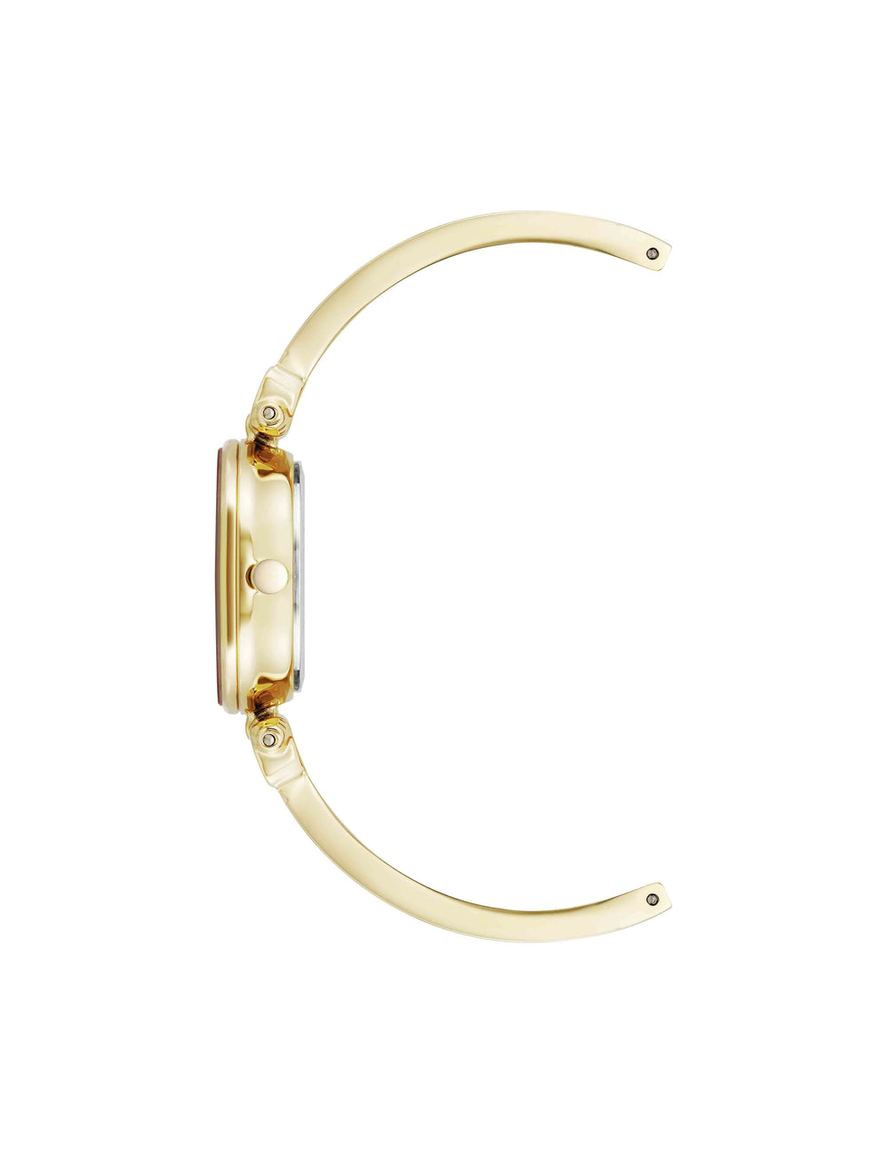 Diamond Accent Bangle Watch - Anne Klein Light Grey/Gold-Tone