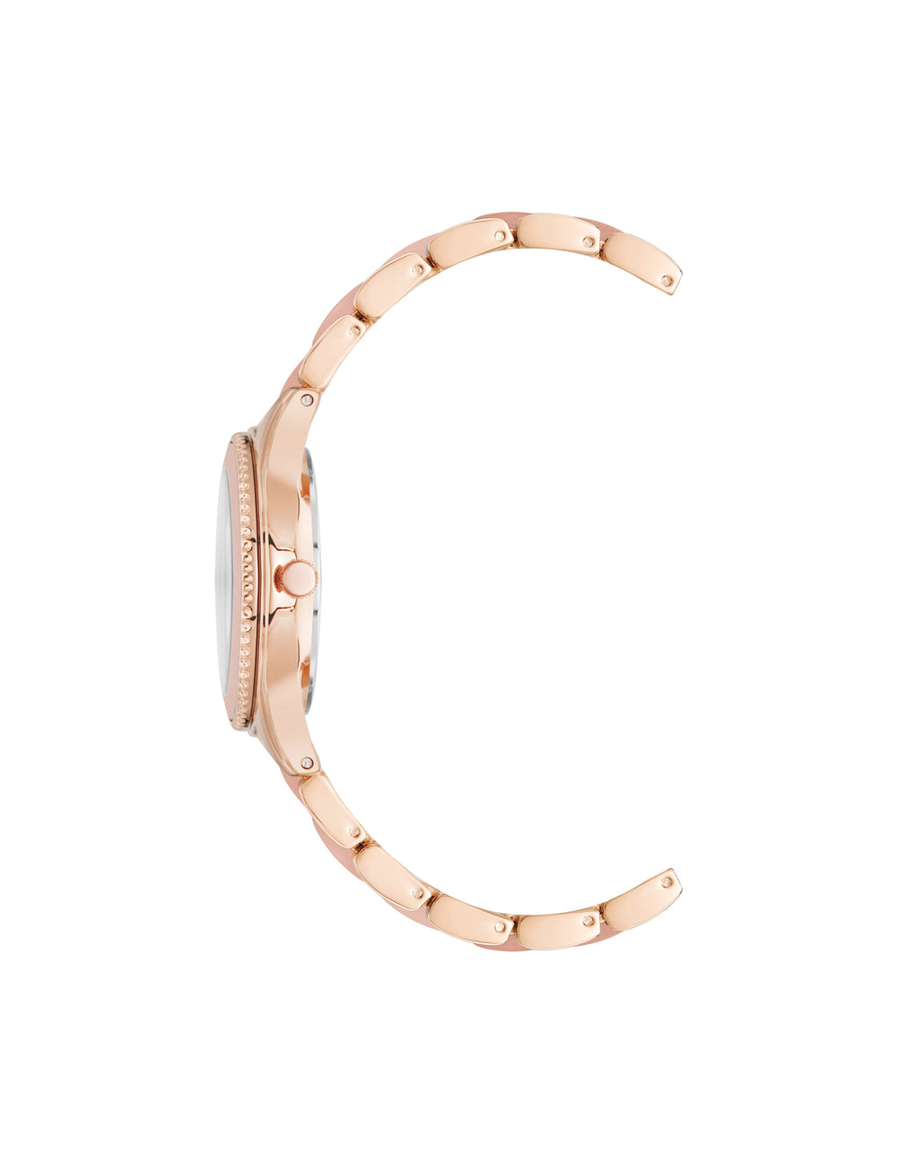 Acetate Link Bracelet Watch - Anne Klein Blush/Rose Gold-Tone