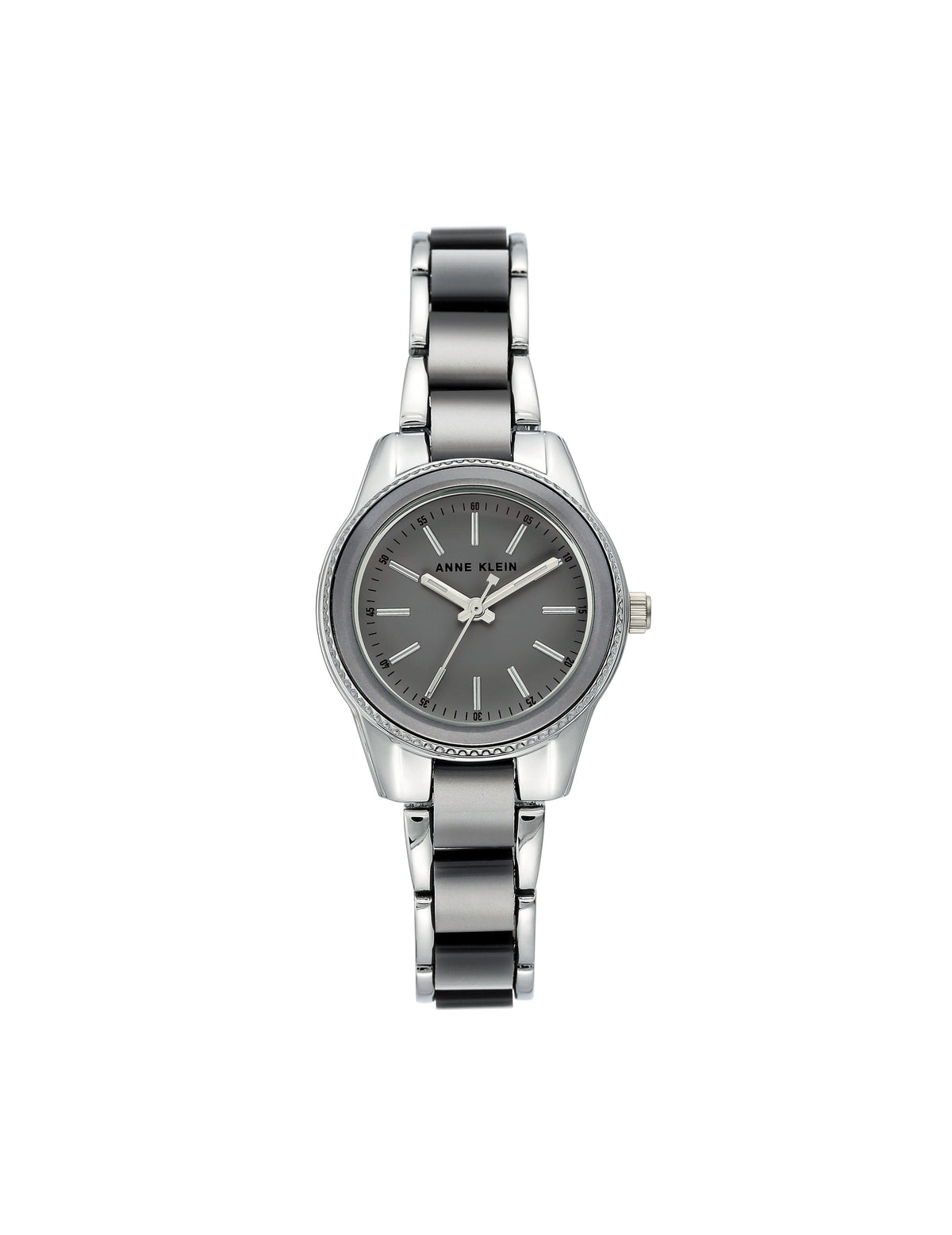 Acetate Bracelet Link Watch - Anne Klein Grey/Silver-Tone