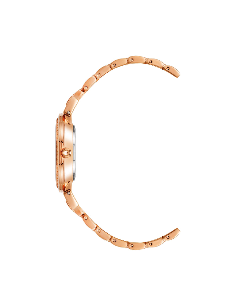 Premium Crystal Watch - Anne Klein Rose-Tone/Navy Blue