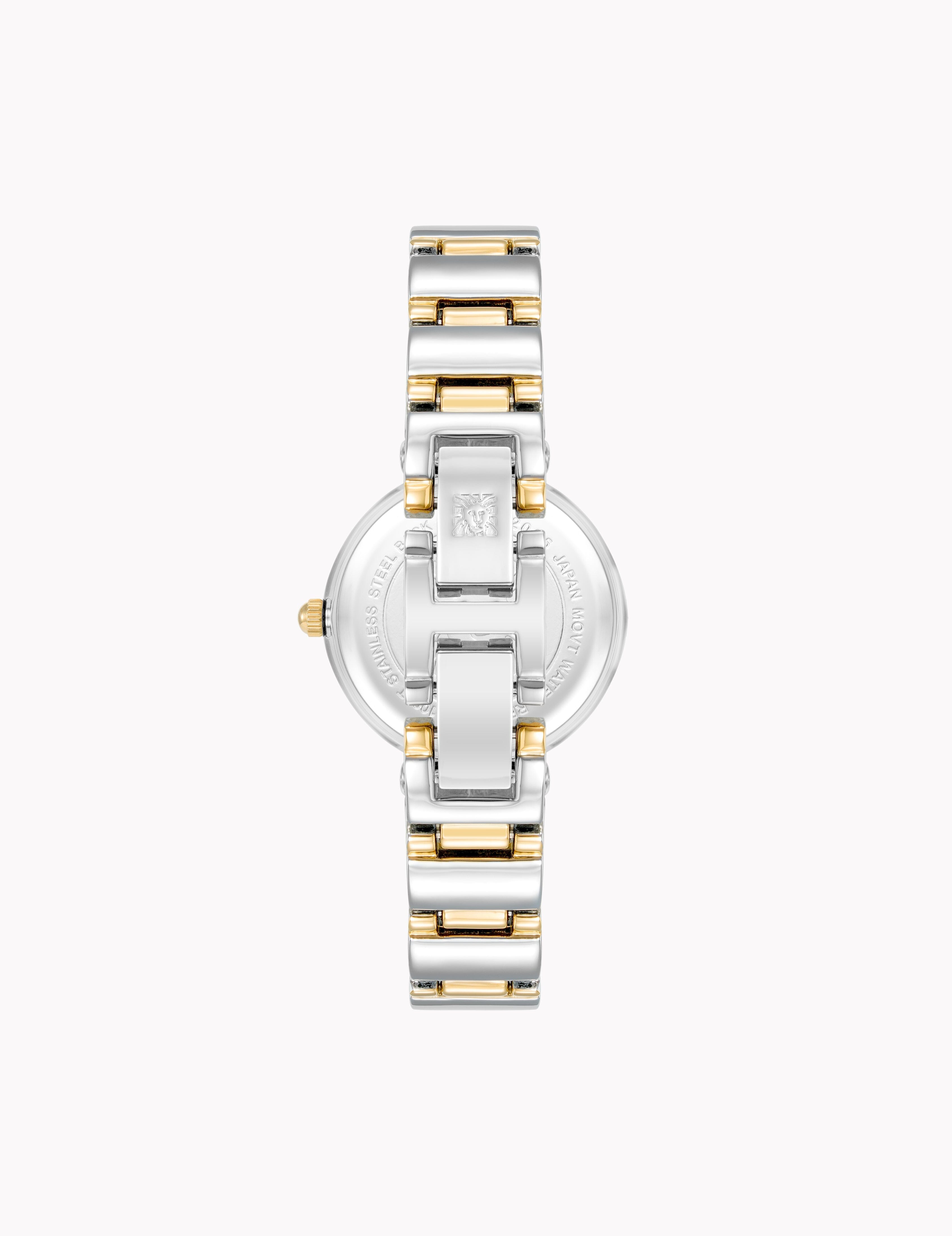 Diamond Accented Watch - Anne Klein Two-Tone