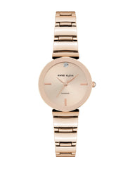Diamond Bracelet Watch - Anne Klein Rose-Tone