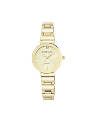 Diamond Accented Bracelet Watch - Anne Klein Gold-Tone