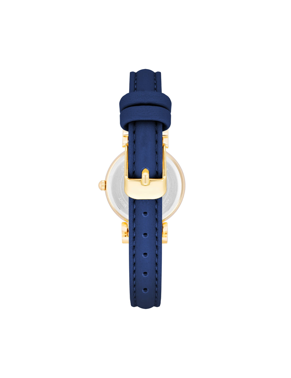 Leather Strap Classic Watch - Anne Klein Navy/Gold-Tone