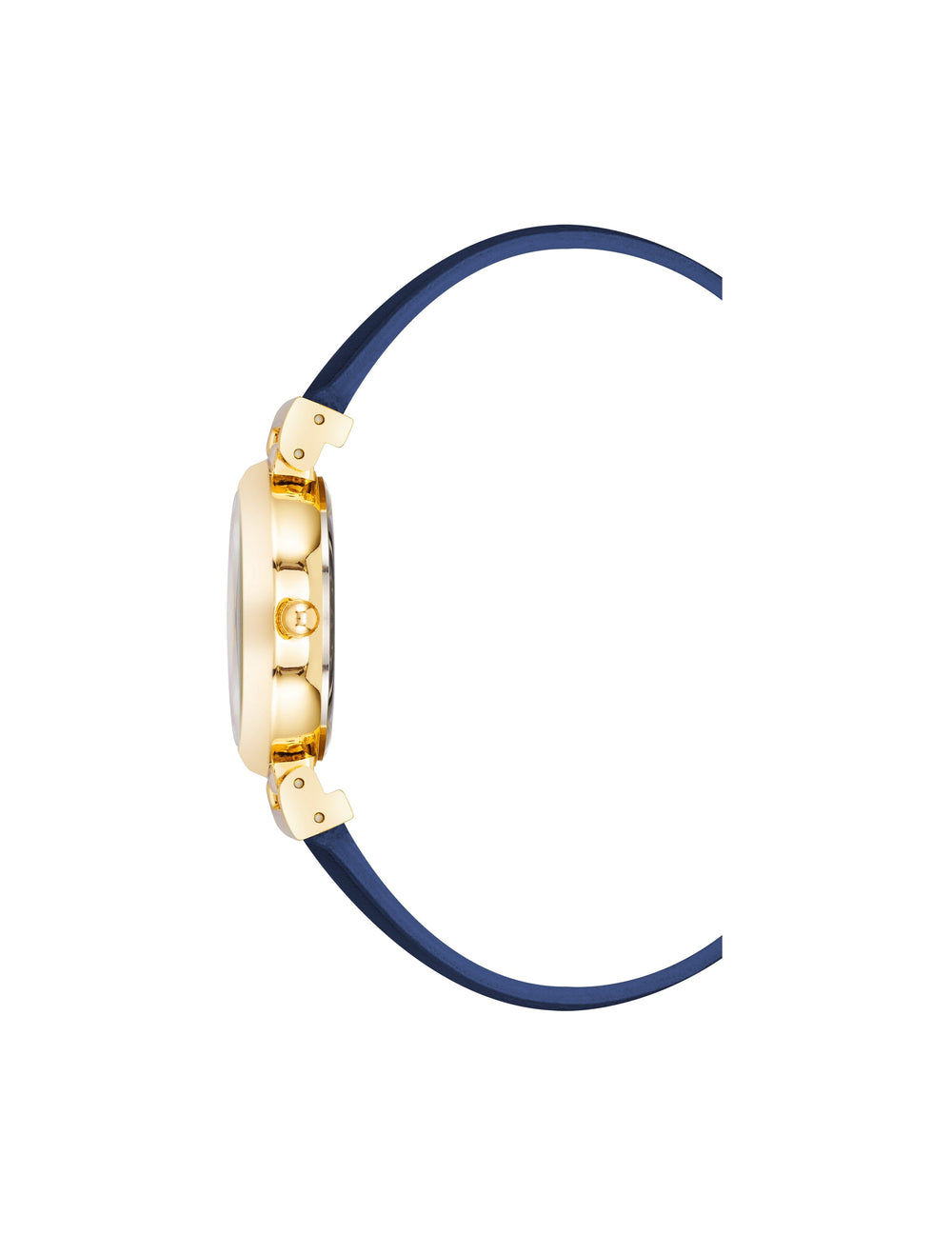 Leather Strap Classic Watch - Anne Klein Navy/Gold-Tone