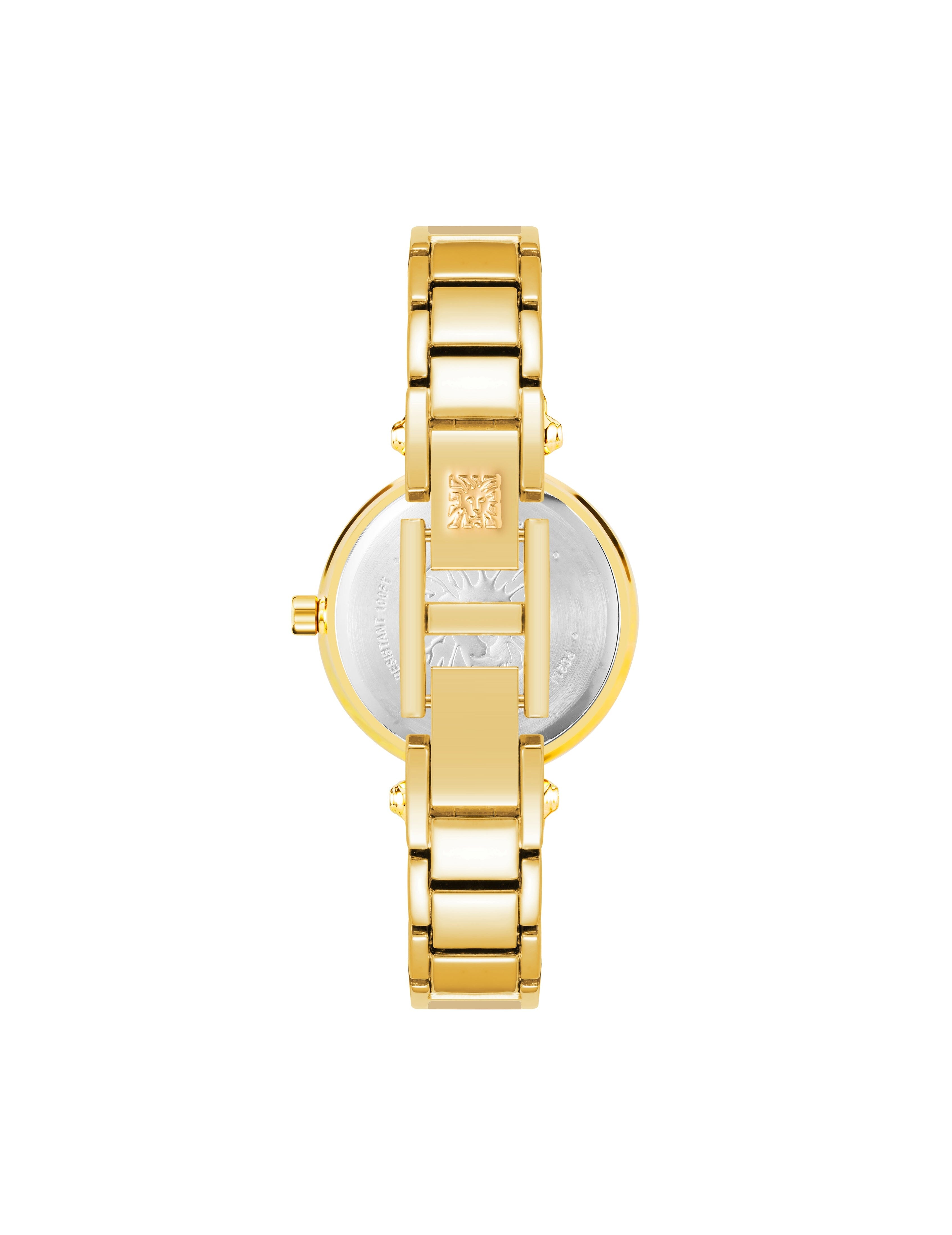 Diamond Accent Bracelet Watch - Anne Klein Tan/Gold-Tone