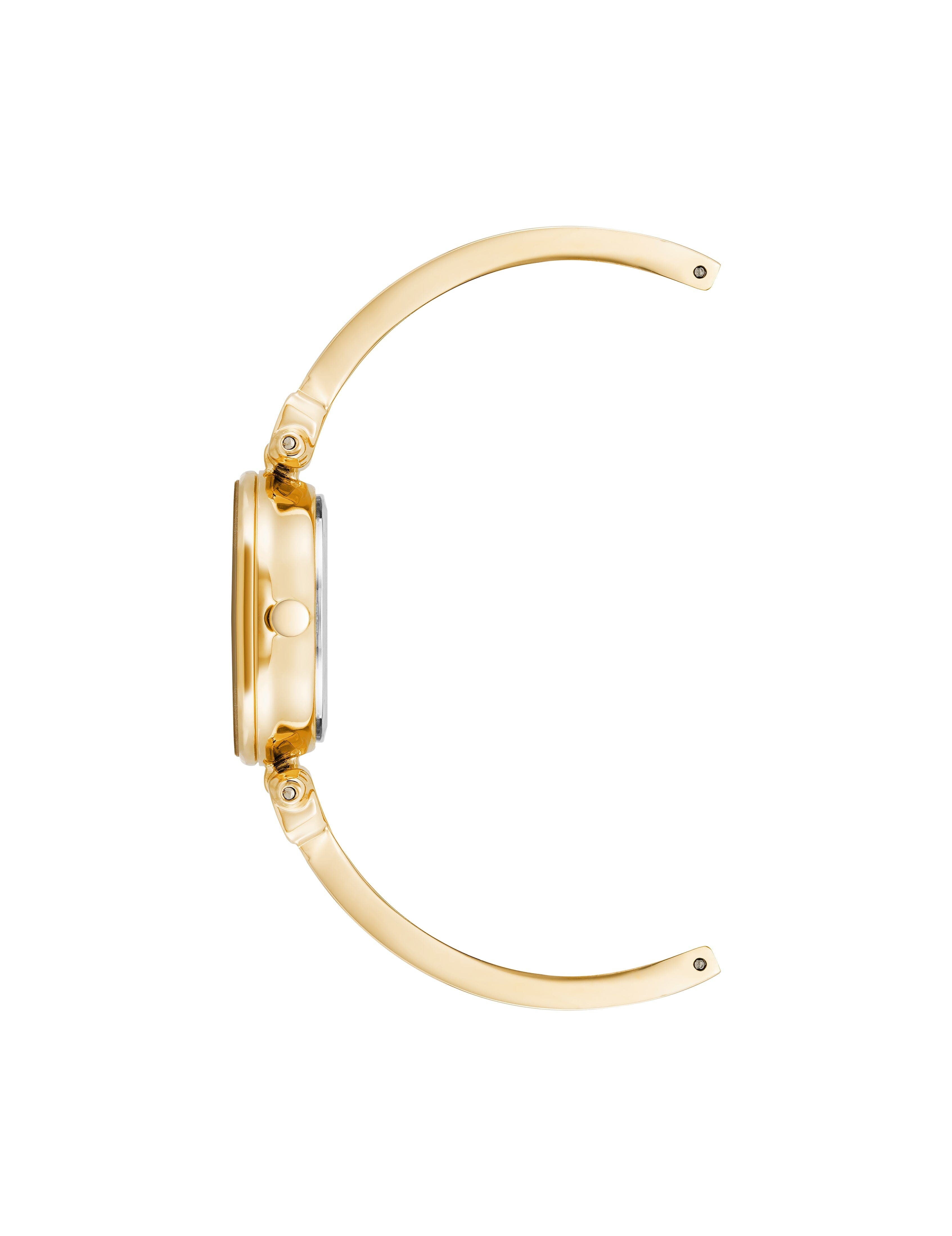 Diamond Accent Bracelet Watch - Anne Klein Tan/Gold-Tone