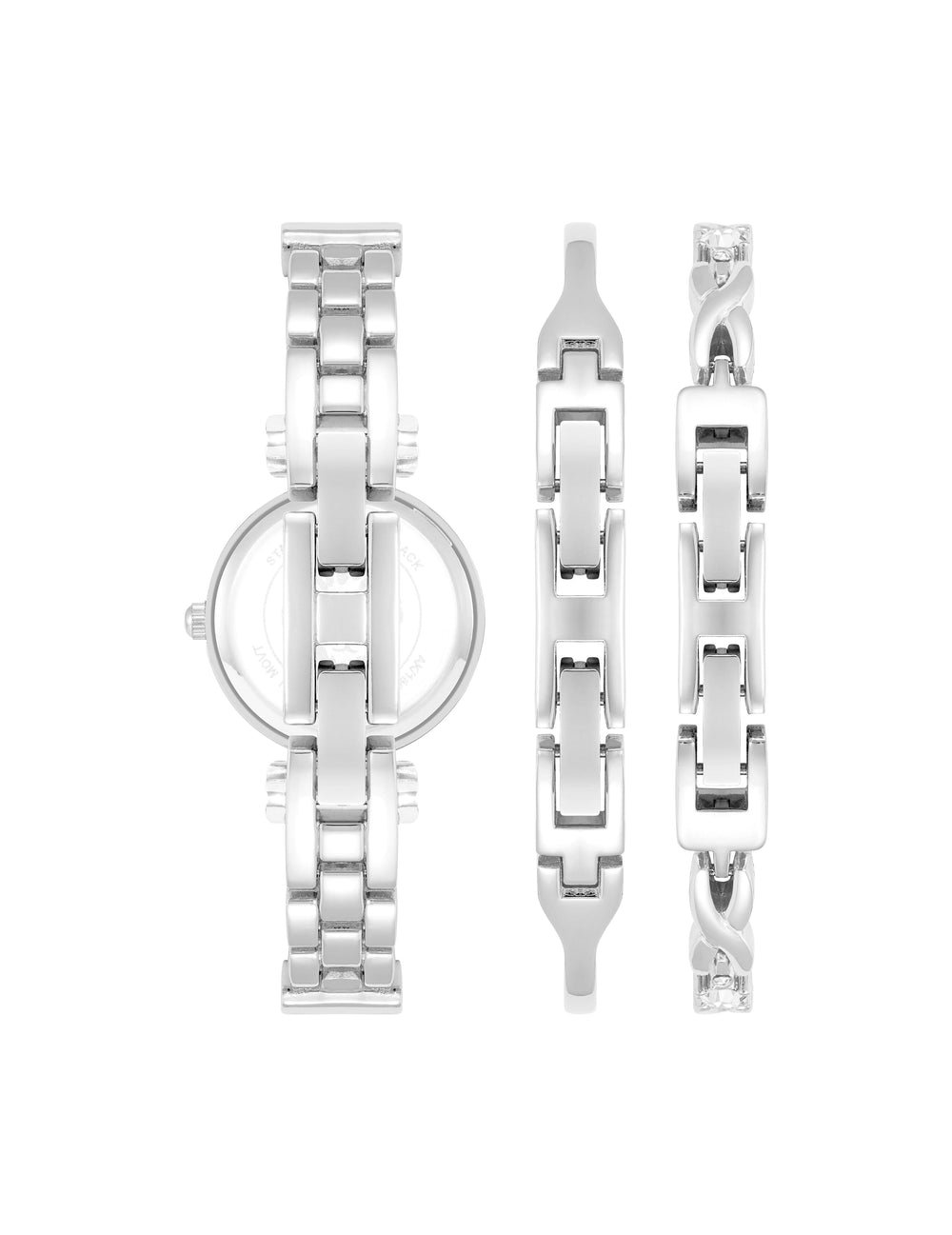 Watch & Bracelet Set - Anne Klein Light Blue/Silver-Tone