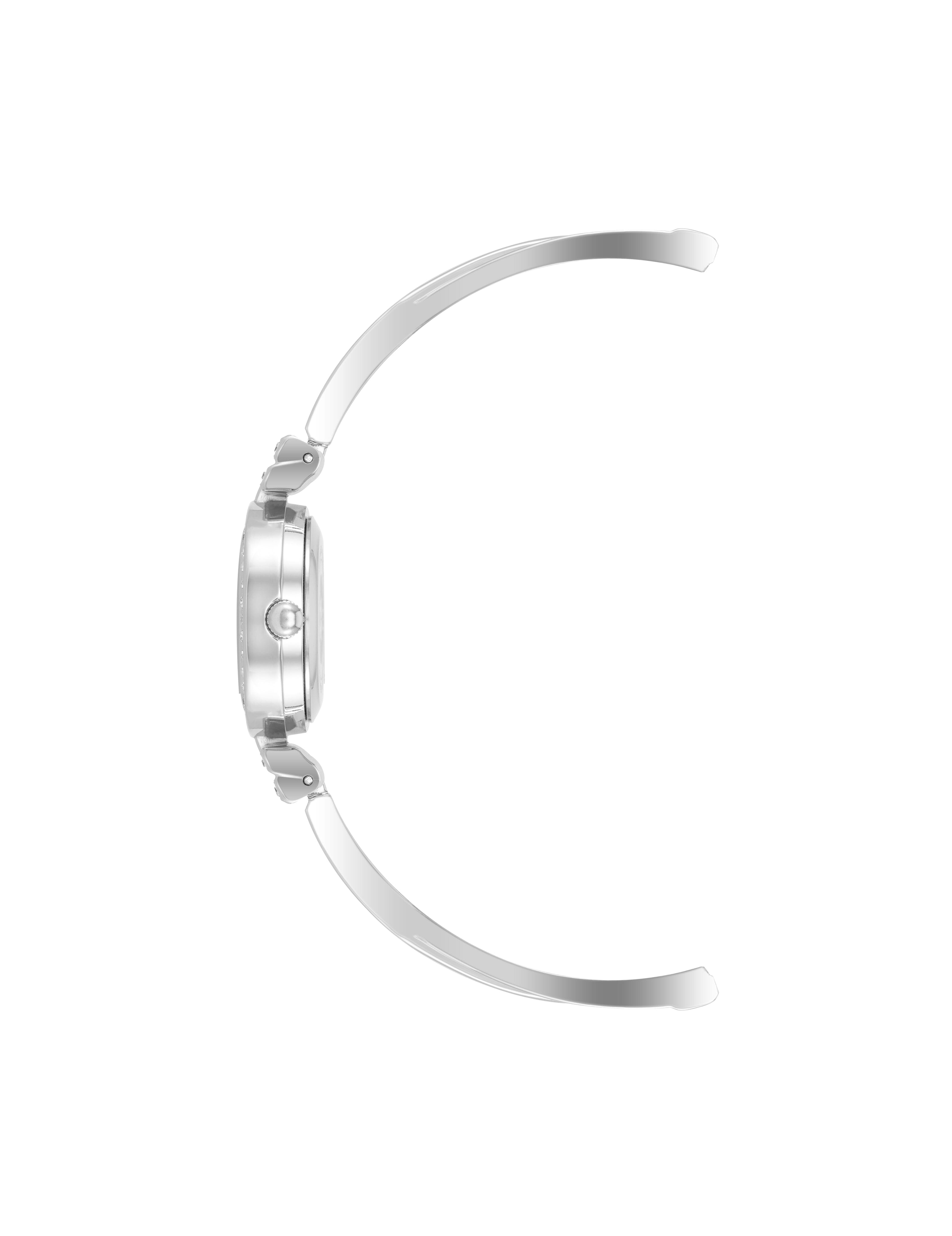 Watch & Bracelet Set with Crystal Accents - Anne Klein Black/Silver-Tone