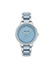 Resin Link Women's Watch - Anne Klein Light Blue/Silver-Tone