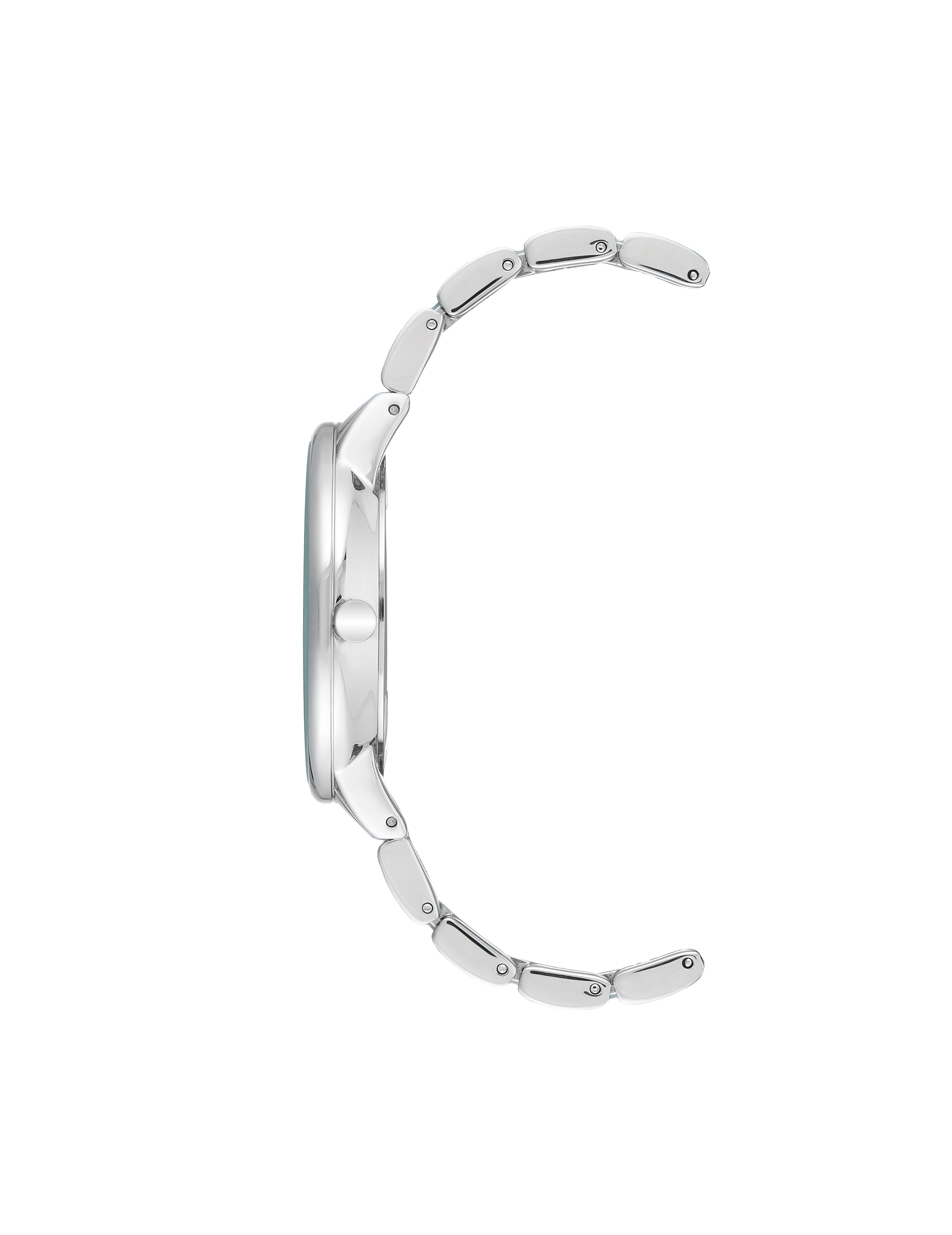 Resin Link Women's Watch - Anne Klein Light Blue/Silver-Tone