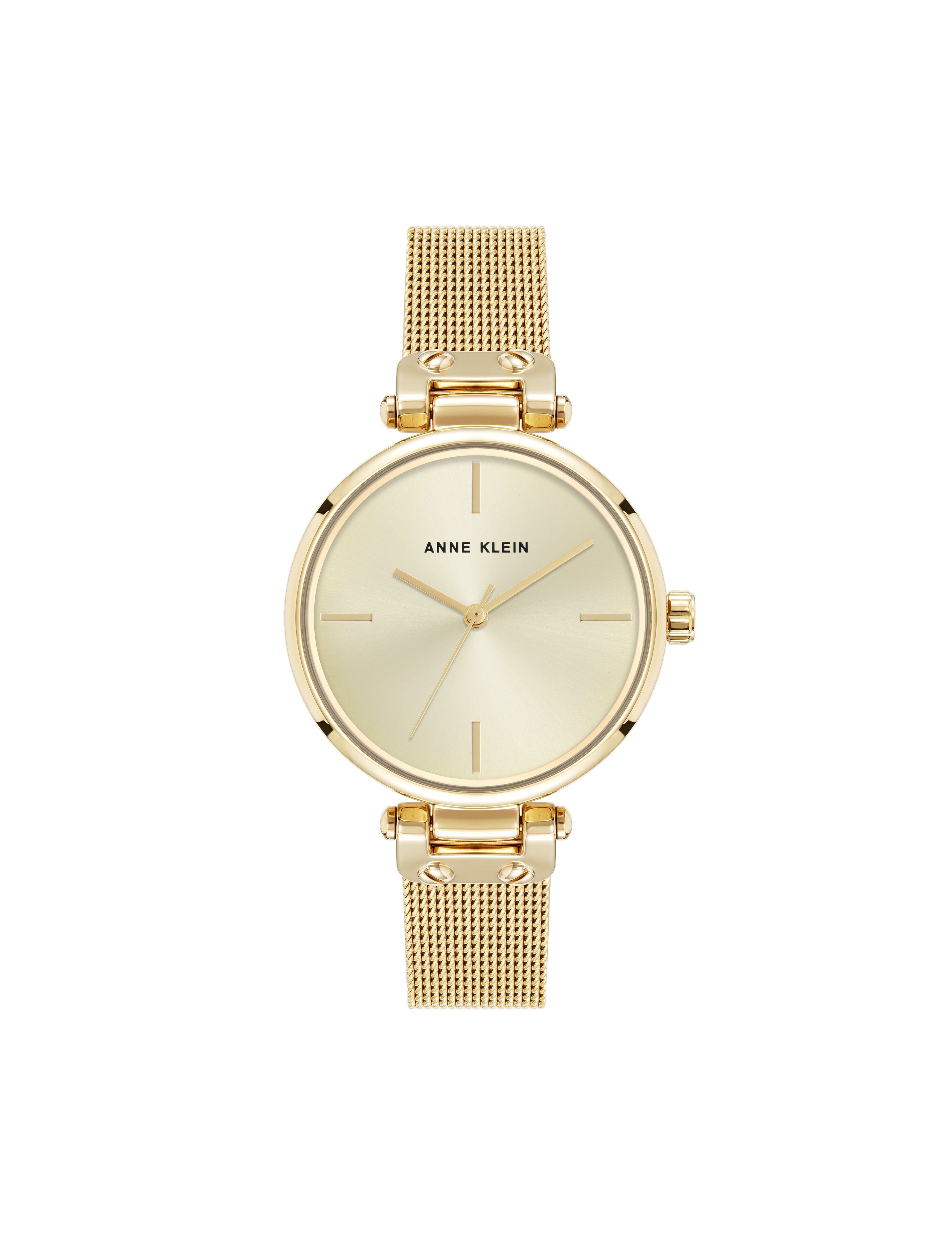 Timeless Mesh Bracelet Watch - Anne Klein Gold-Tone