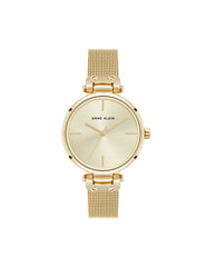 Timeless Mesh Bracelet Watch - Anne Klein Gold-Tone