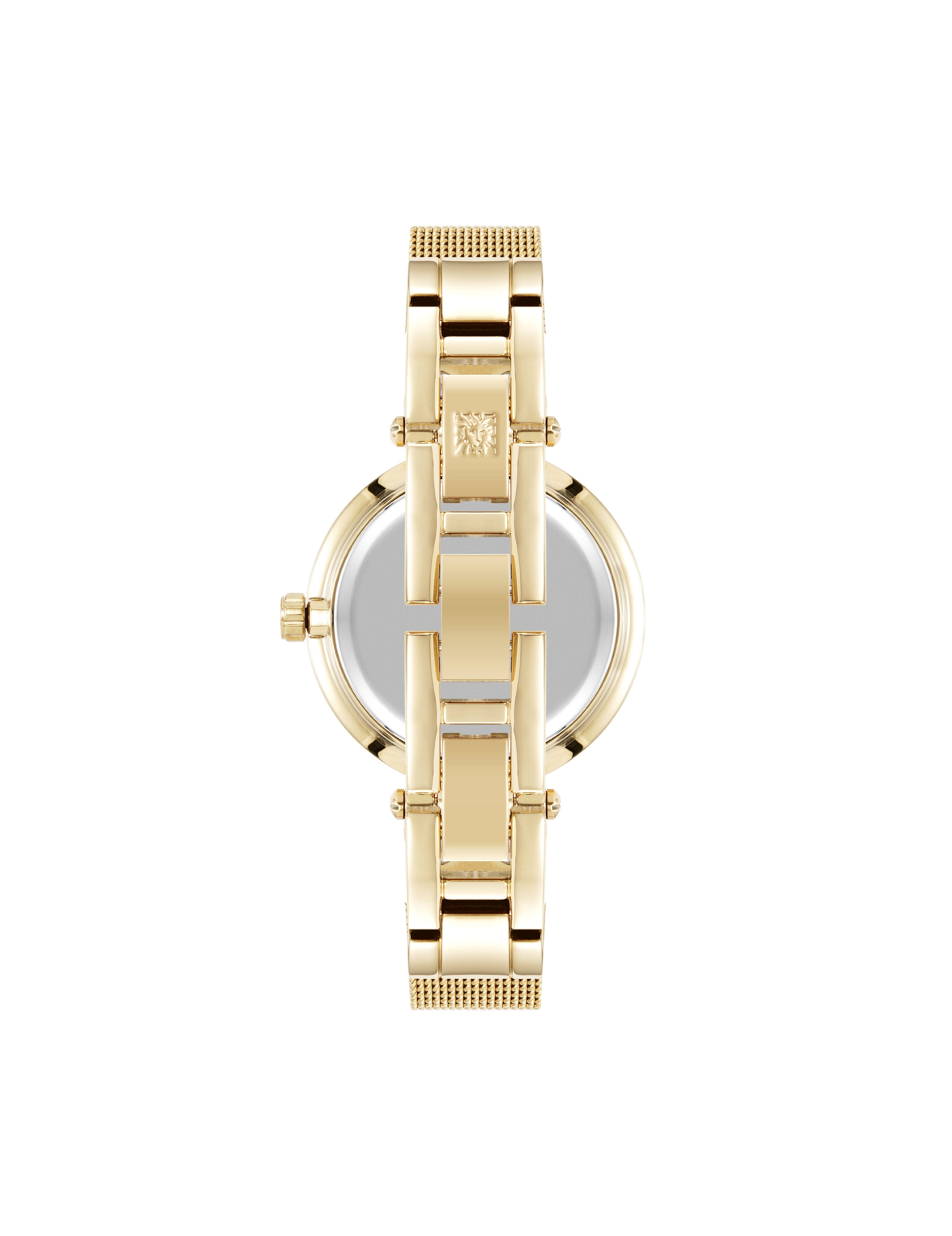 Timeless Mesh Bracelet Watch - Anne Klein Gold-Tone