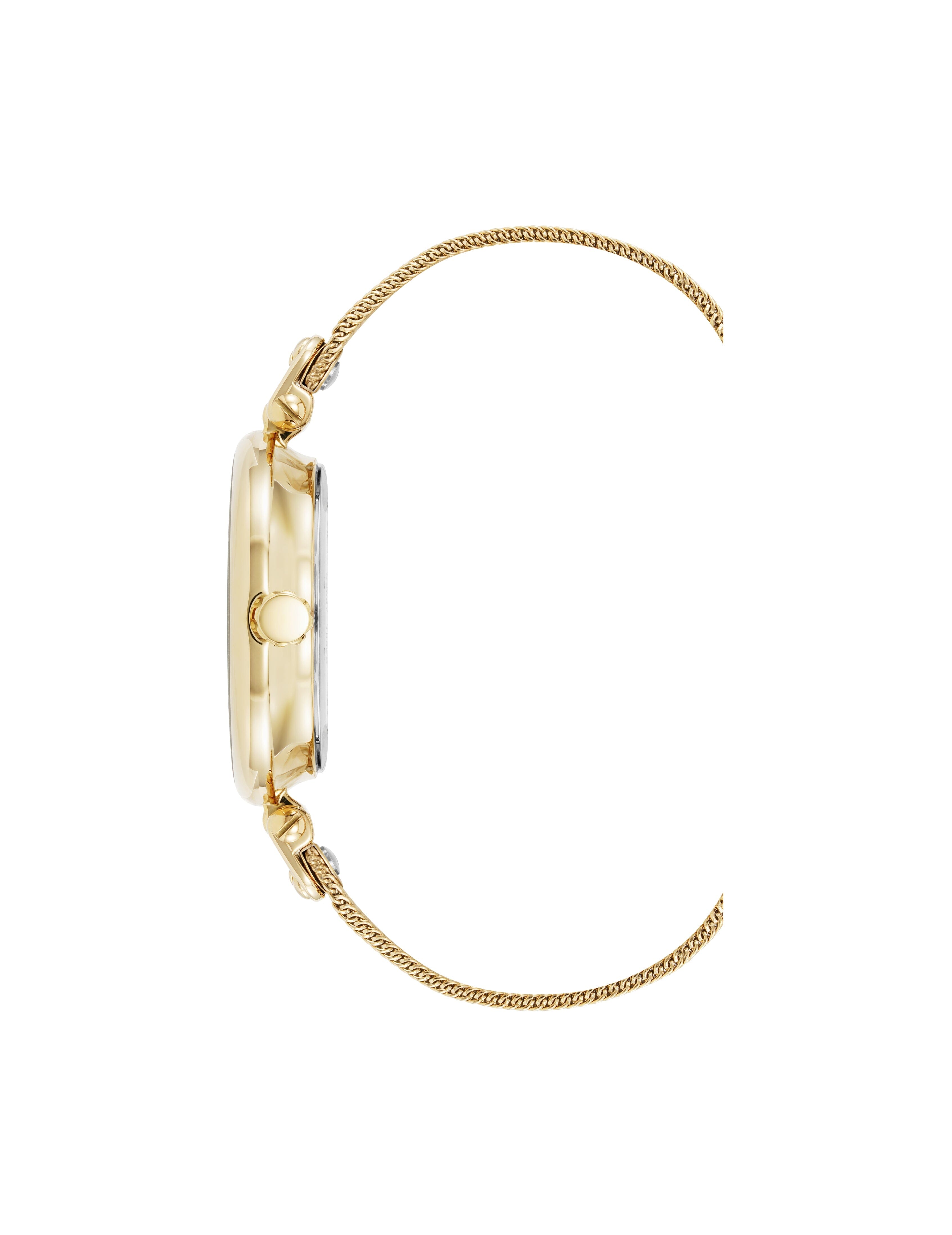 Timeless Mesh Bracelet Watch - Anne Klein Gold-Tone