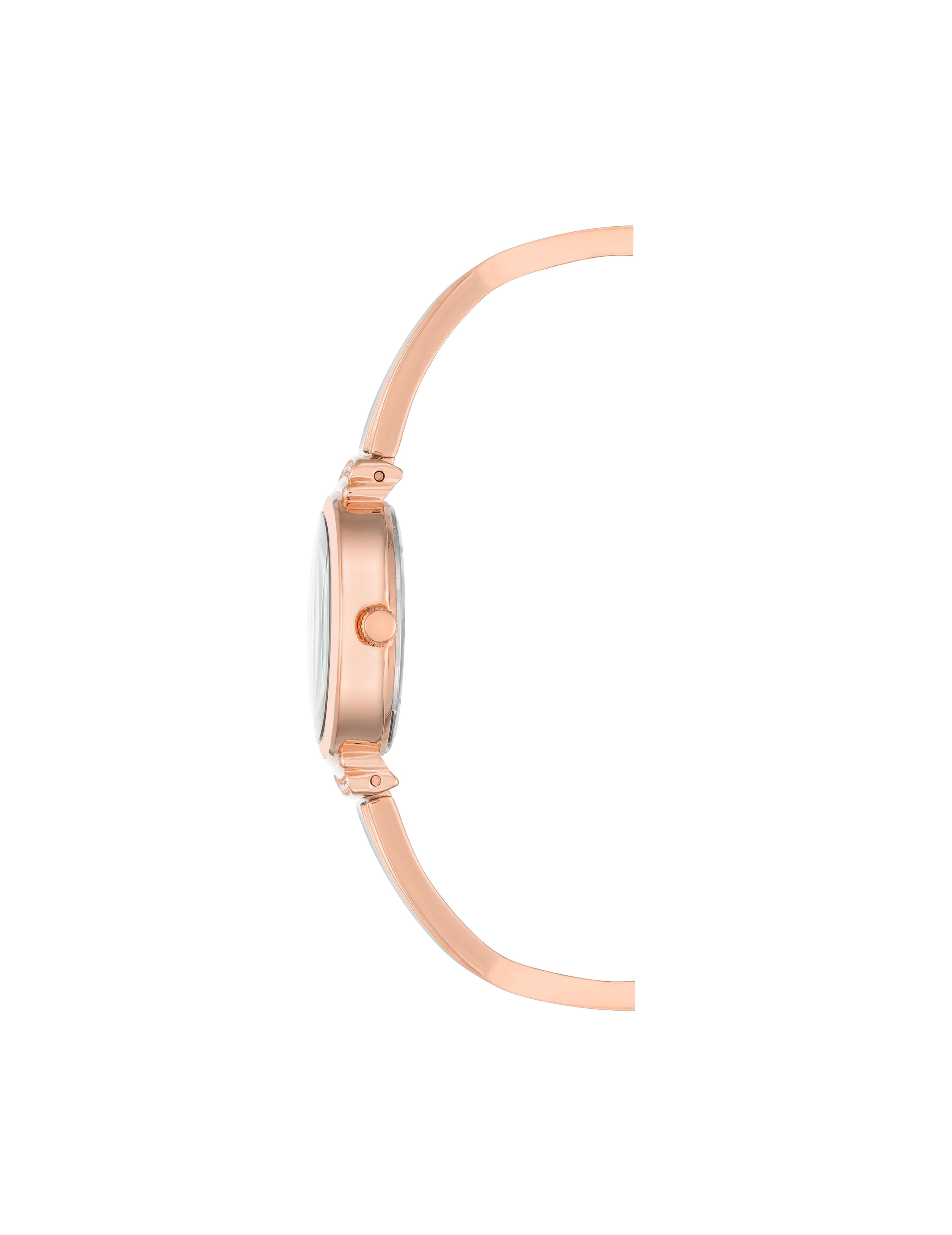 Enamel Watch & Bracelet Set - Anne Klein Blush/Rose-Tone