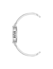 Diamond Accented Bangle Watch - Anne Klein Black/Silver-Tone