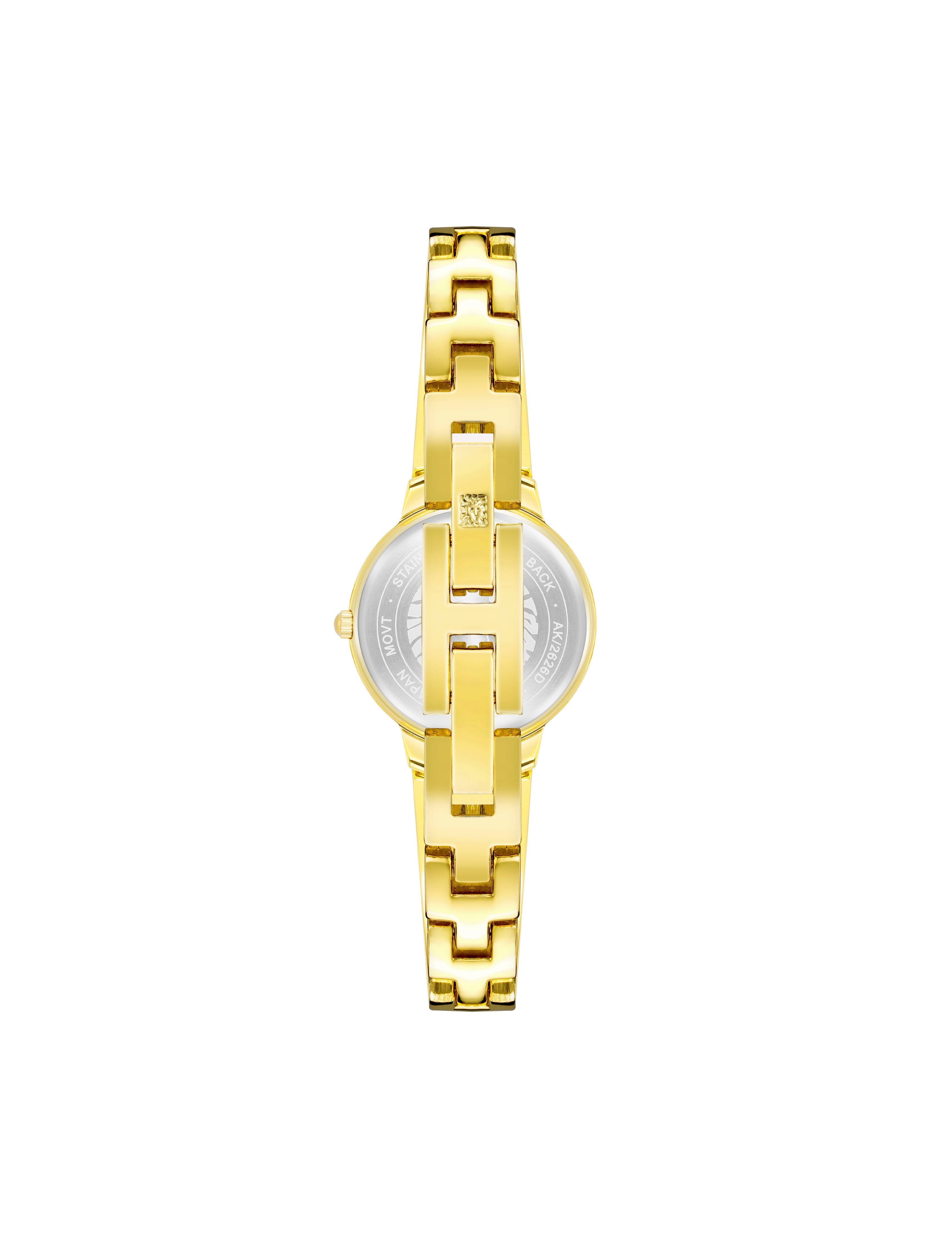 Diamond Bangle Watch - Anne Klein Gold-Tone