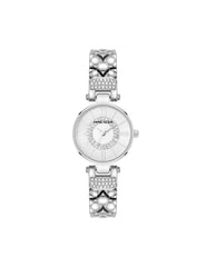 Crystal Accented V-Link Watch - Anne Klein