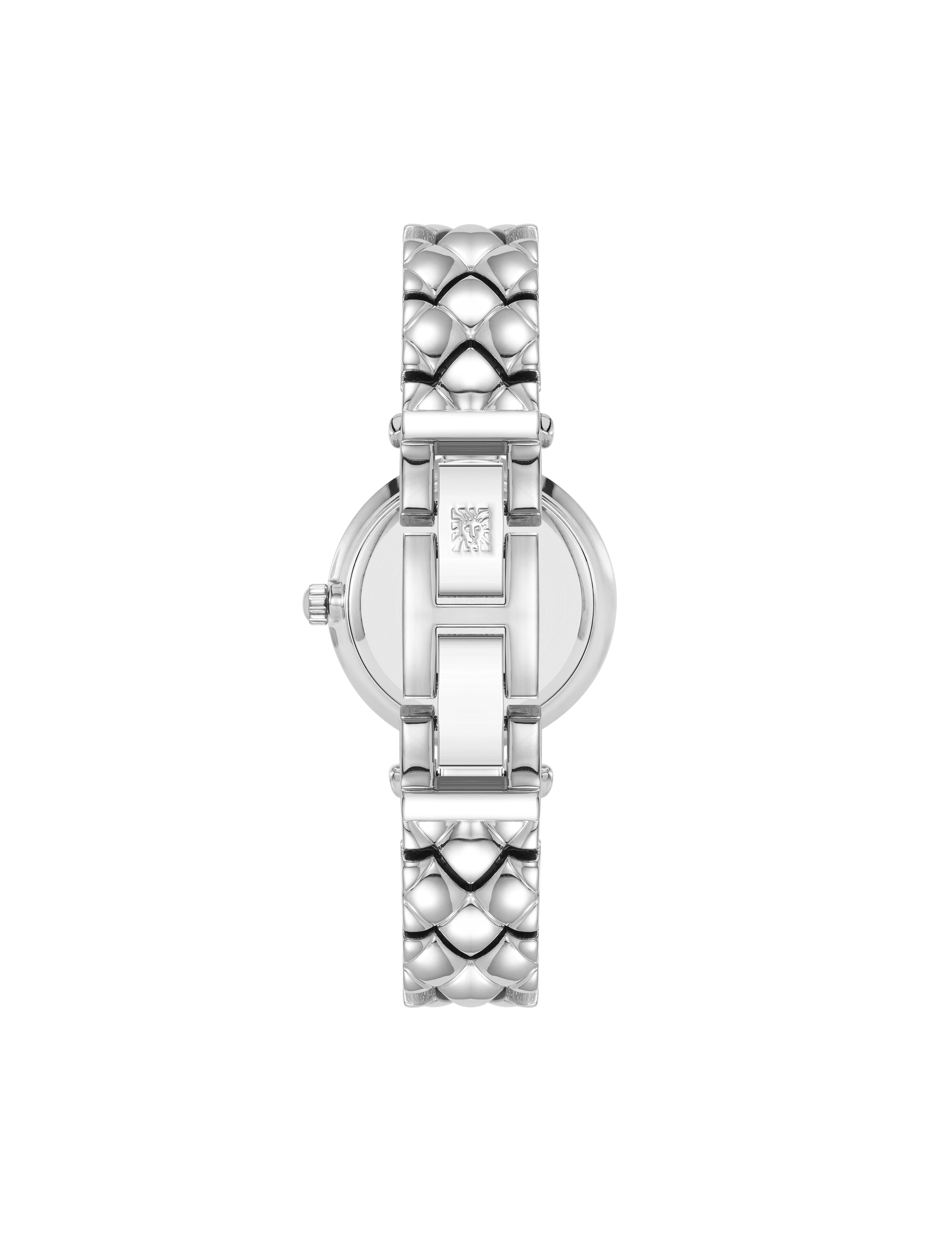 Crystal Accented V-Link Watch - Anne Klein