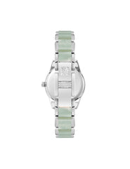 Pearlescent Resin Link Bracelet Watch - Anne Klein Mint/Silver-Tone