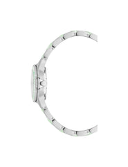 Pearlescent Resin Link Bracelet Watch - Anne Klein Mint/Silver-Tone
