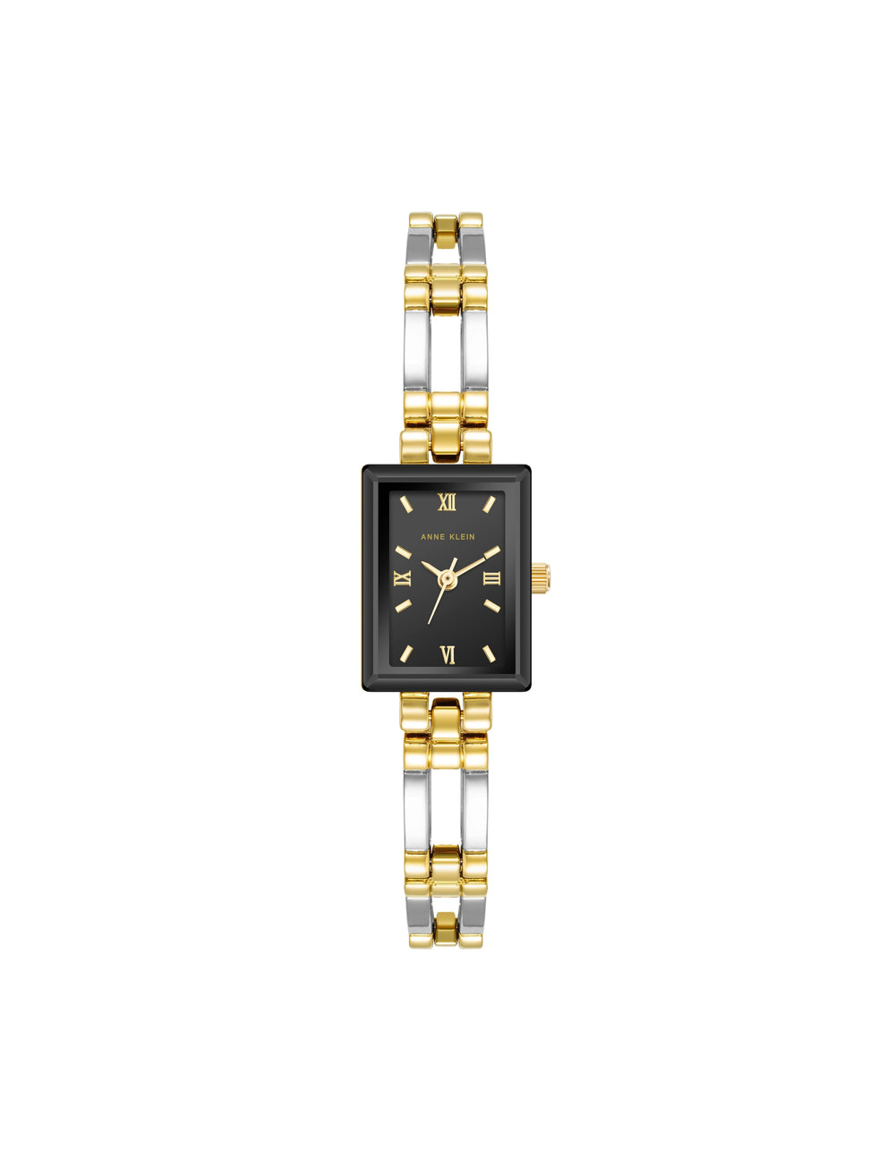Rectangular Case Bangle Watch - Anne Klein Black/Two-Tone