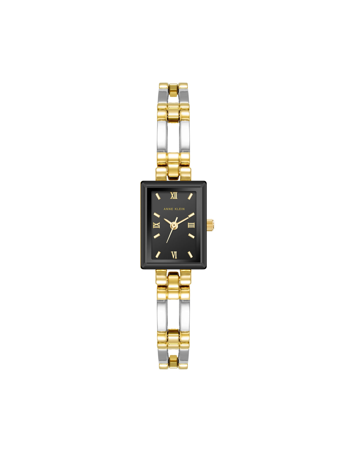 Rectangular Case Bangle Watch - Anne Klein Black/Two-Tone